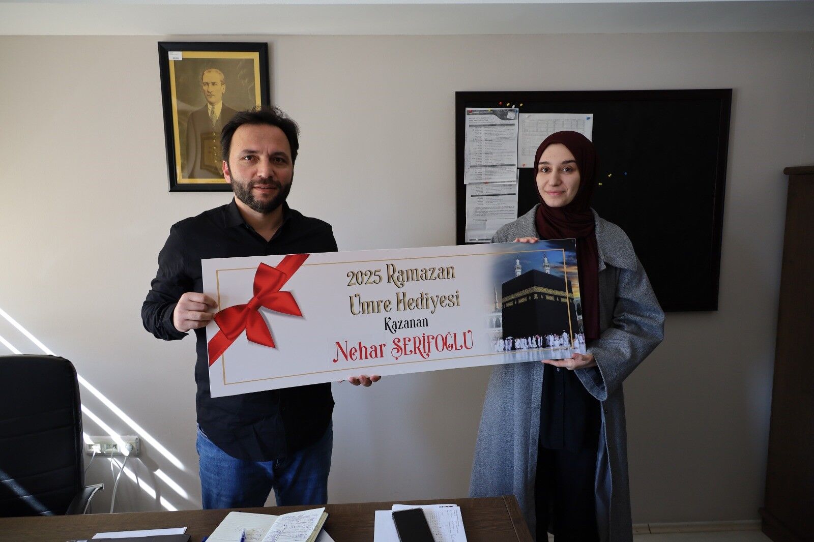 Bafra'da Umre Çekilişinin Kazananı Belli Oldu1