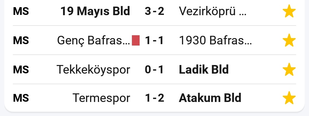 Bal Ligine Yükselme Playy Off Maçında Bafra Derbisinde Kazanan Olmadı (3)-1