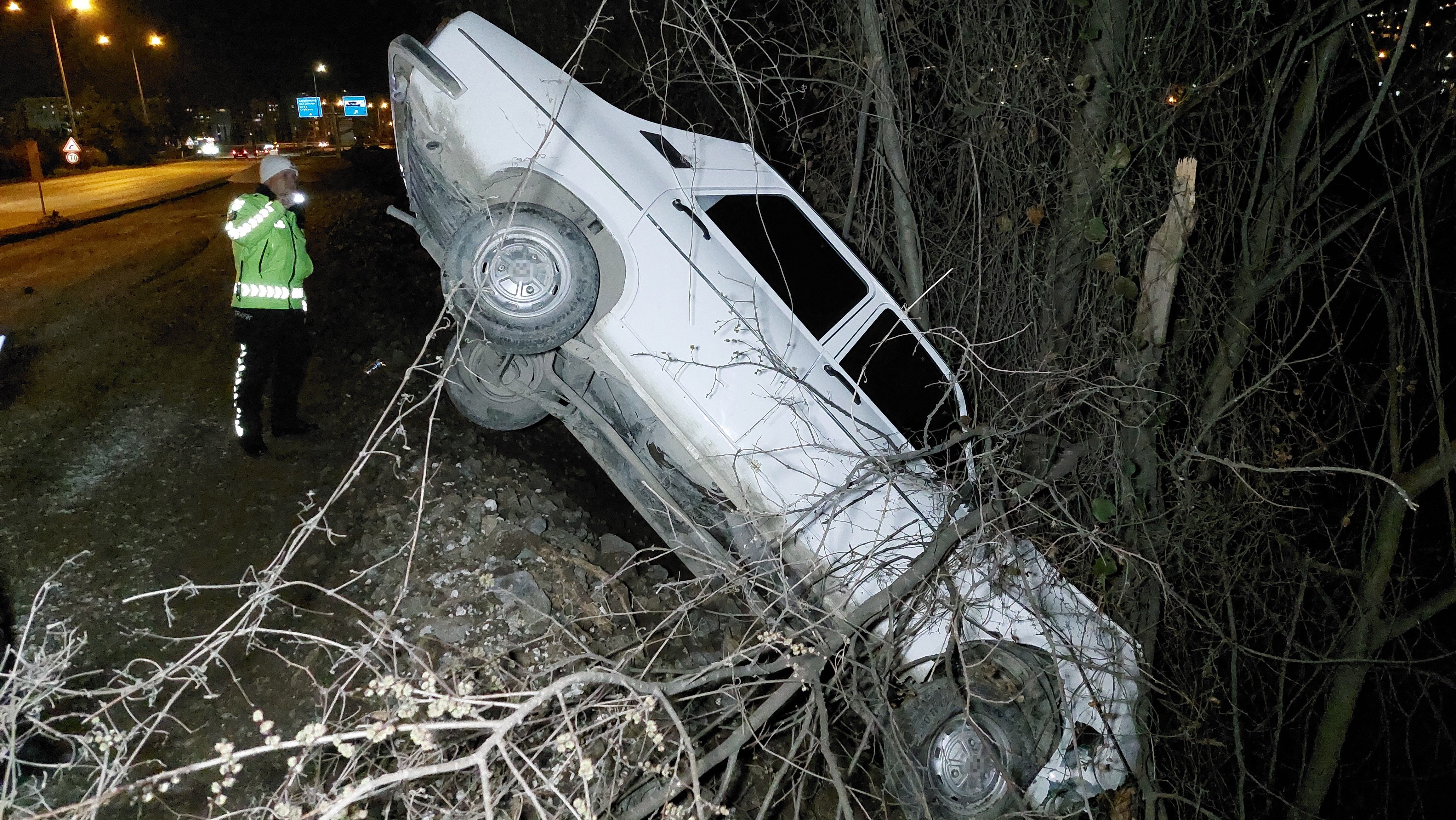 Canik'de Trafik Kazası 1 Yaralı (2)