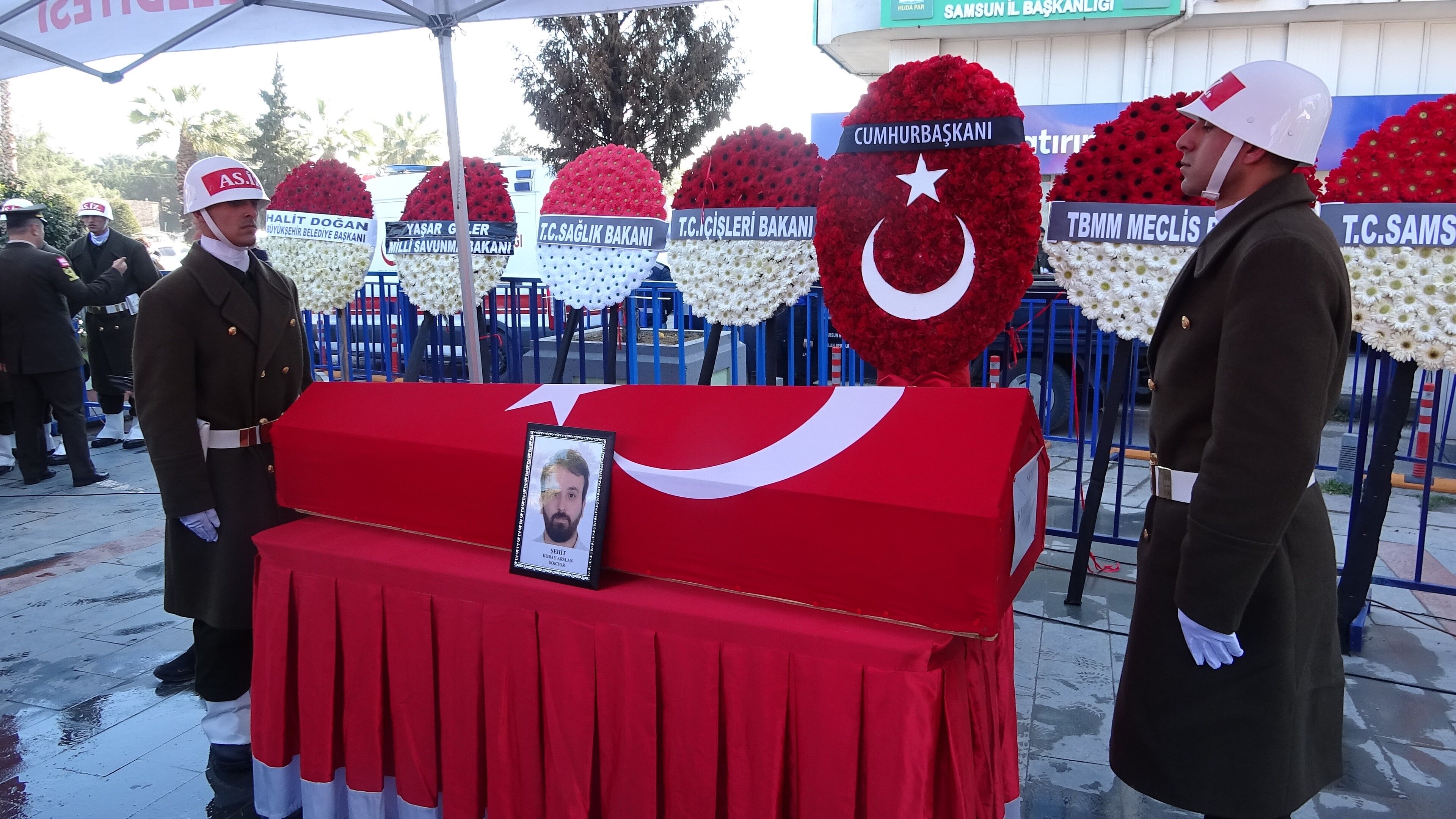 Pençe Kilit Şehidi Samsun’da Son Yolculuğuna Uğurlandı (3)