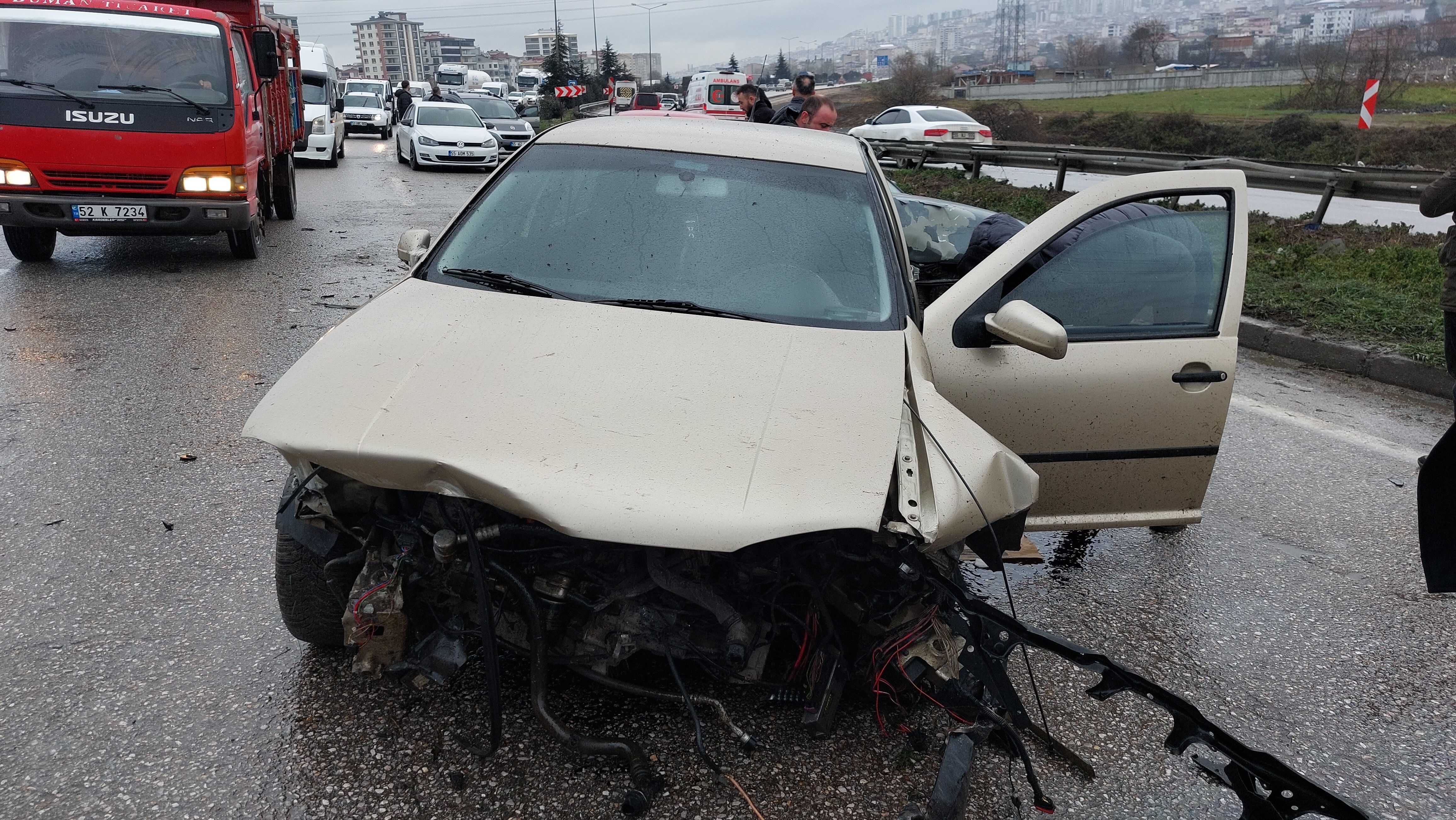Samsun'da 9 Aracın Karıştığı Zincirleme Kaza (7)
