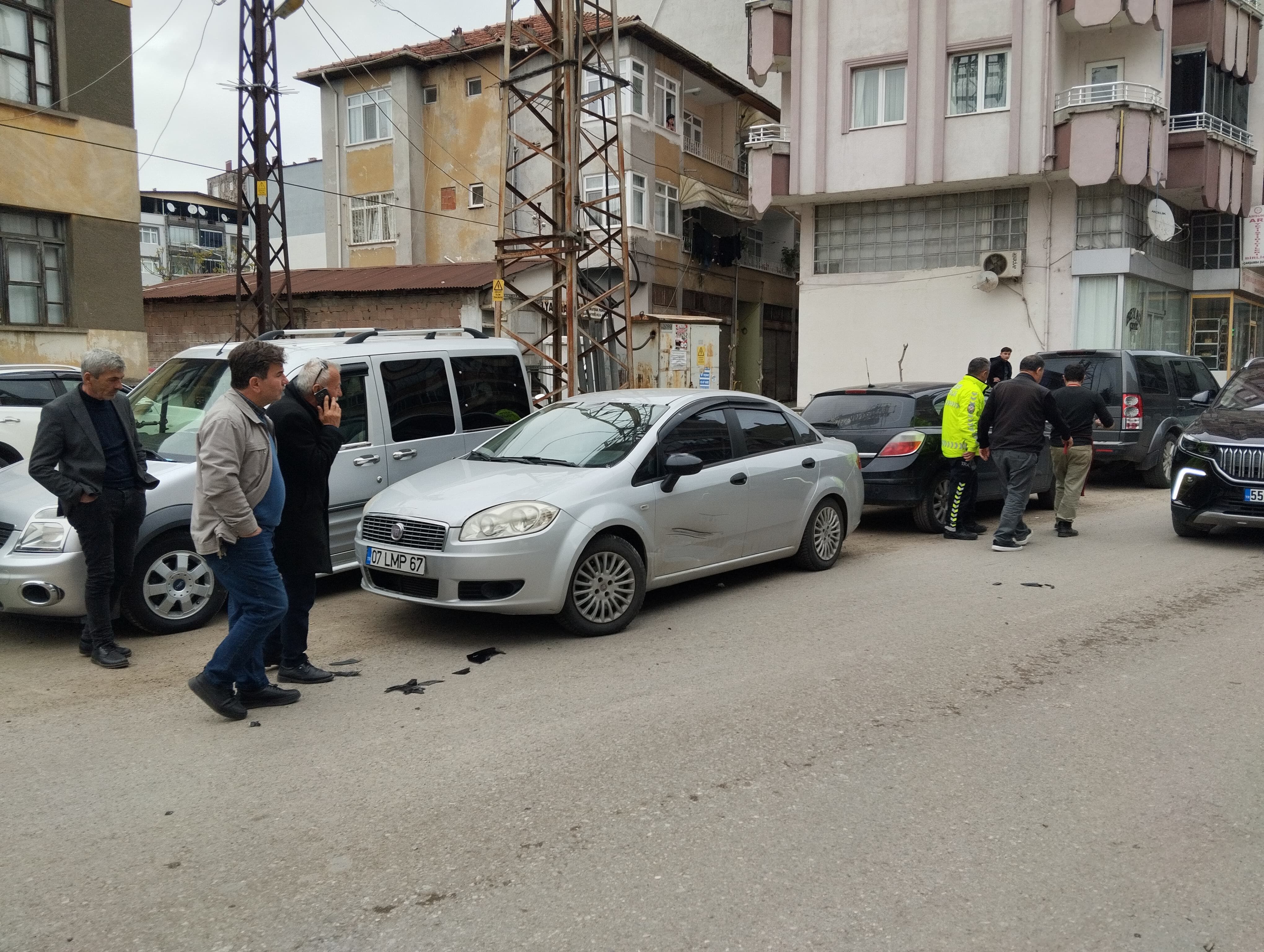 Çarşamba'da Motosikletin Çarptığı Yaya Yaralandı1