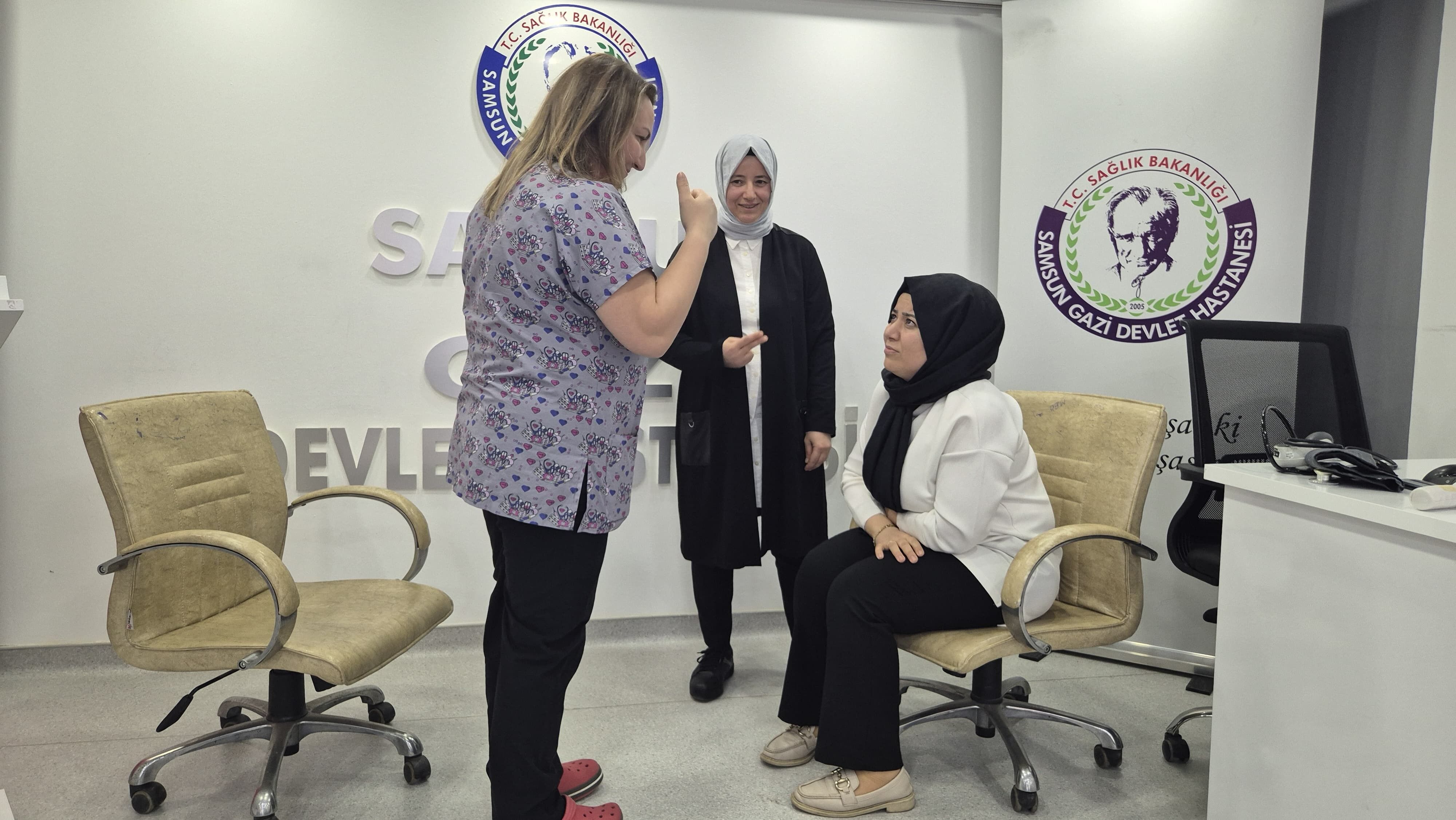 Samsun Gazi Devlet Hastanesi Personeline Işaret Dili Eğitimi (3)