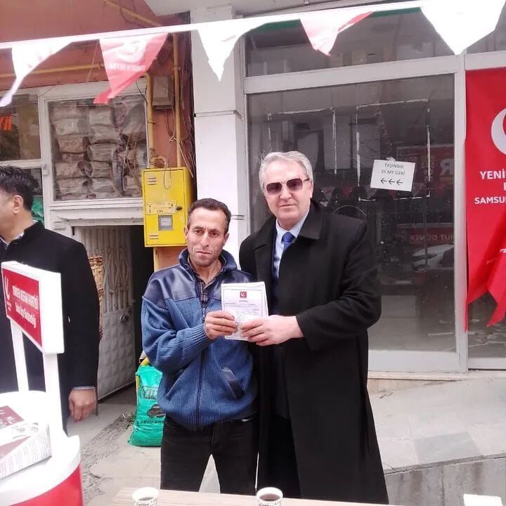 Yeniden Refah Partisi Bafra İlçe Teşkilatı Üye Kayıt Çalışması Gerçekleştirdi (3)