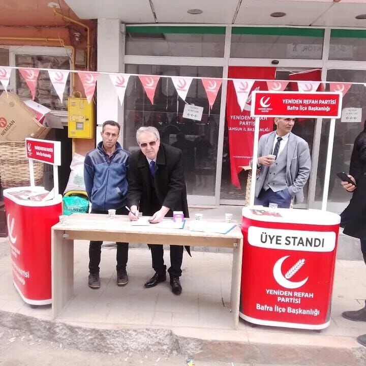 Yeniden Refah Partisi Bafra İlçe Teşkilatı Üye Kayıt Çalışması Gerçekleştirdi (5)