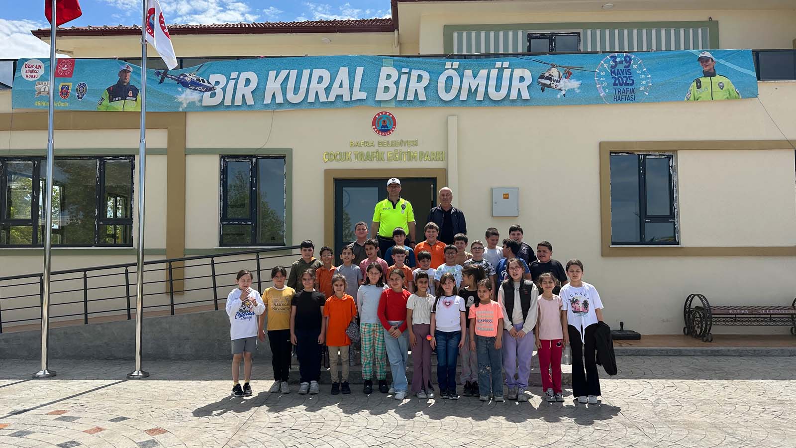 Bafra'da Çocuk Trafik Eğitim Parkı, Miniklere Kapılarını Açtı (8)
