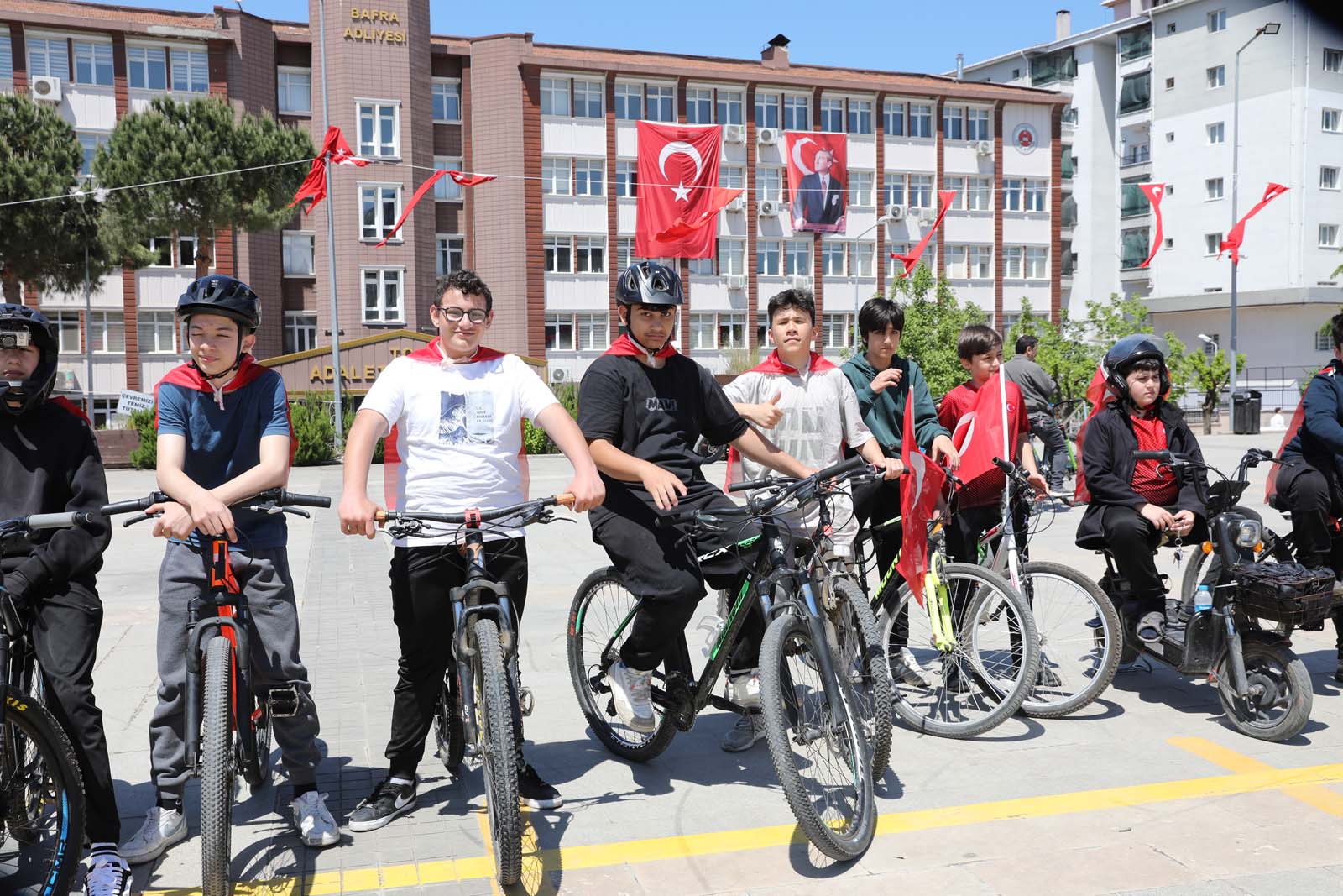 Bafra’da Gençlerin 19 Mayıs Coşkusu Pedallara Yansıdı (7)