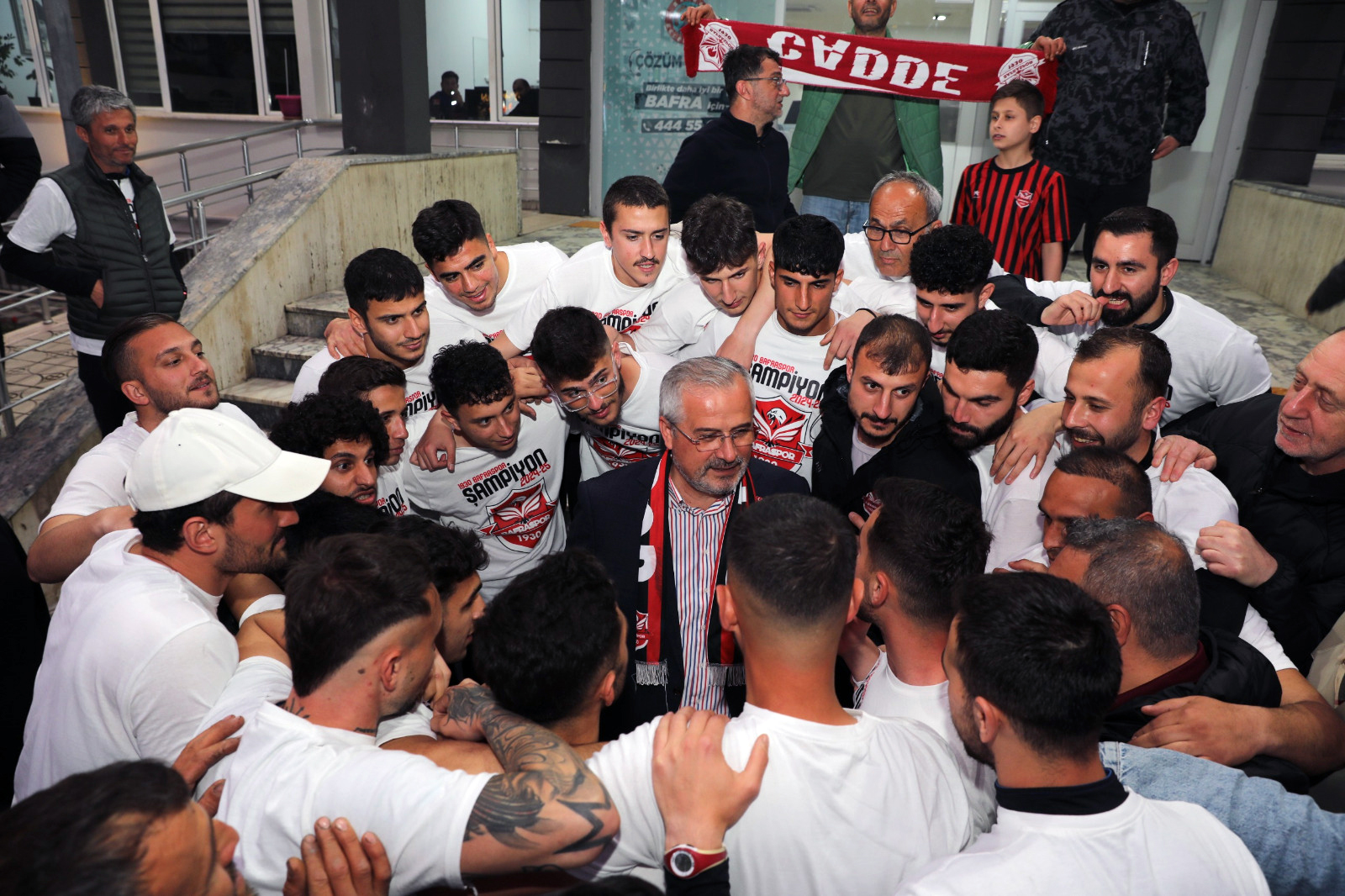 Bafraspor'a Bafra Belediyesi'nde Coşkulu Karşılama (2)