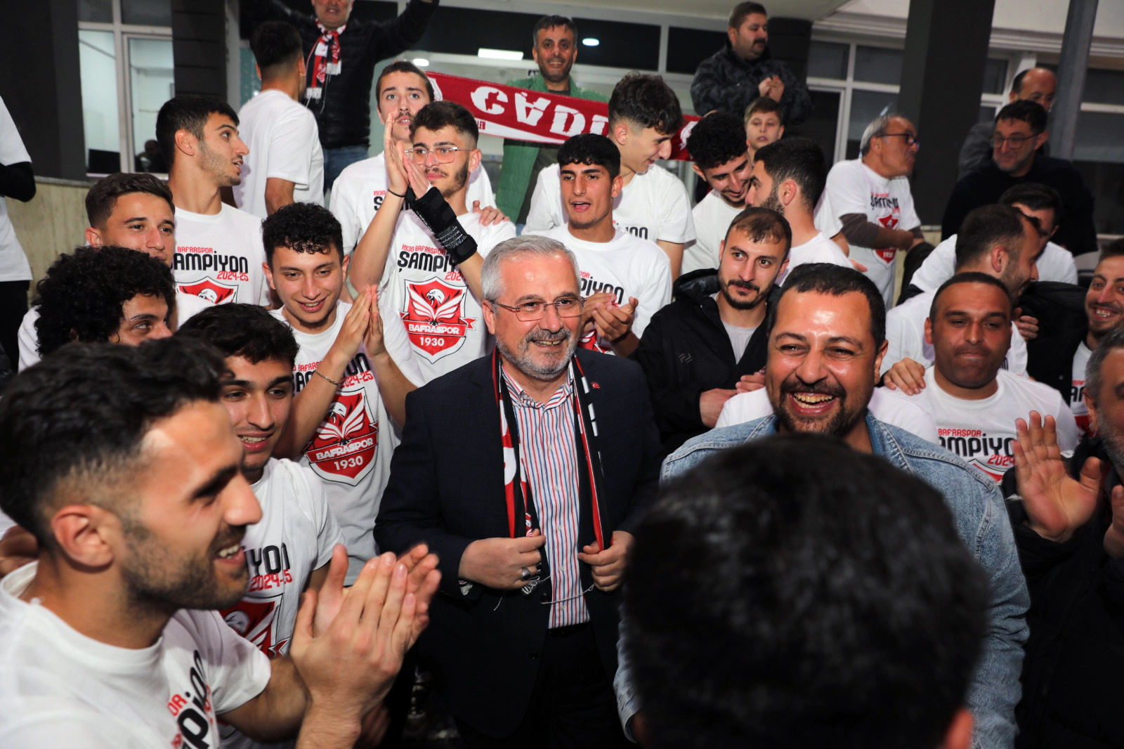 Bafraspor'a Bafra Belediyesi'nde Coşkulu Karşılama (3)