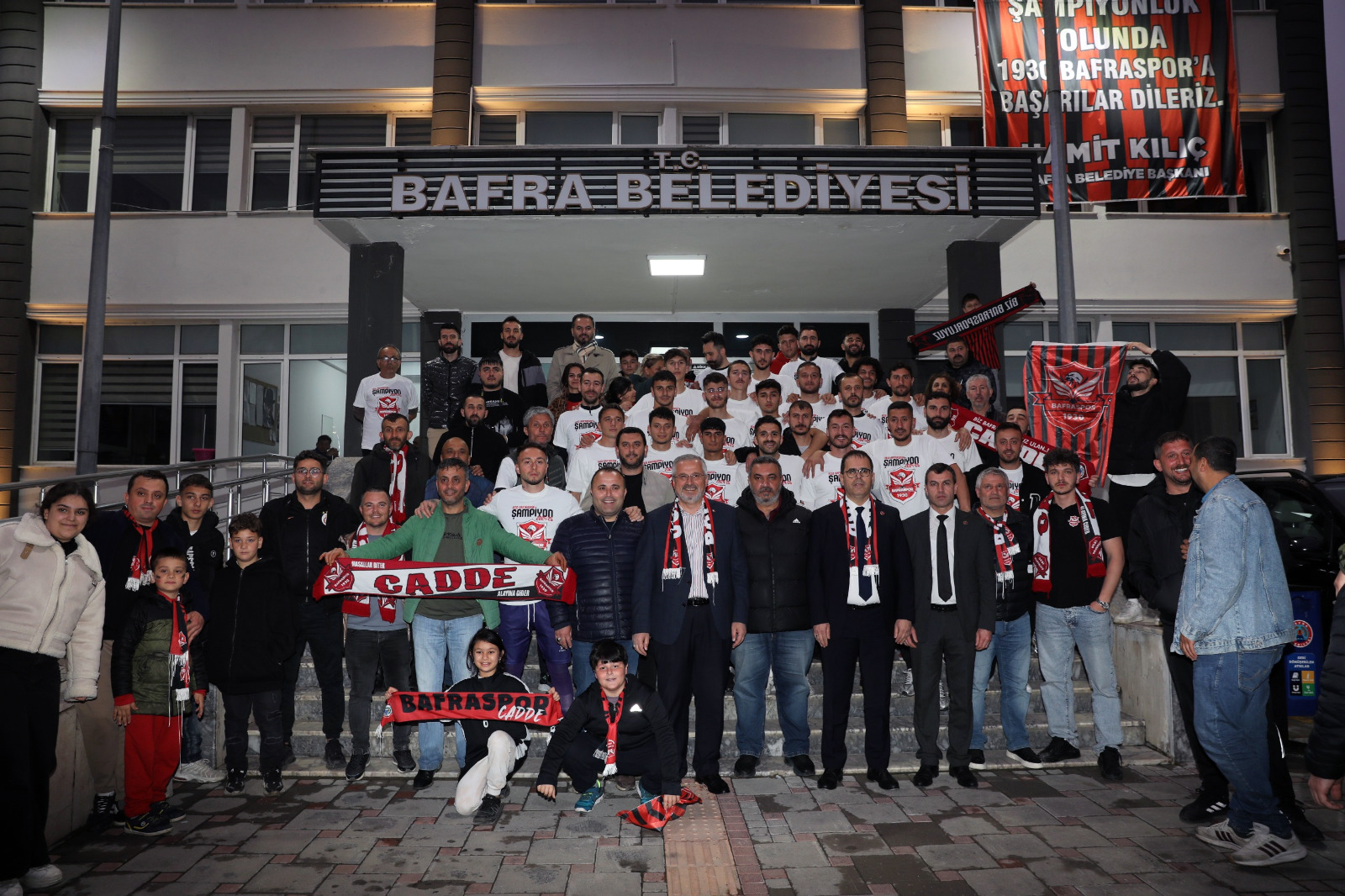 Bafraspor'a Bafra Belediyesi'nde Coşkulu Karşılama (4)