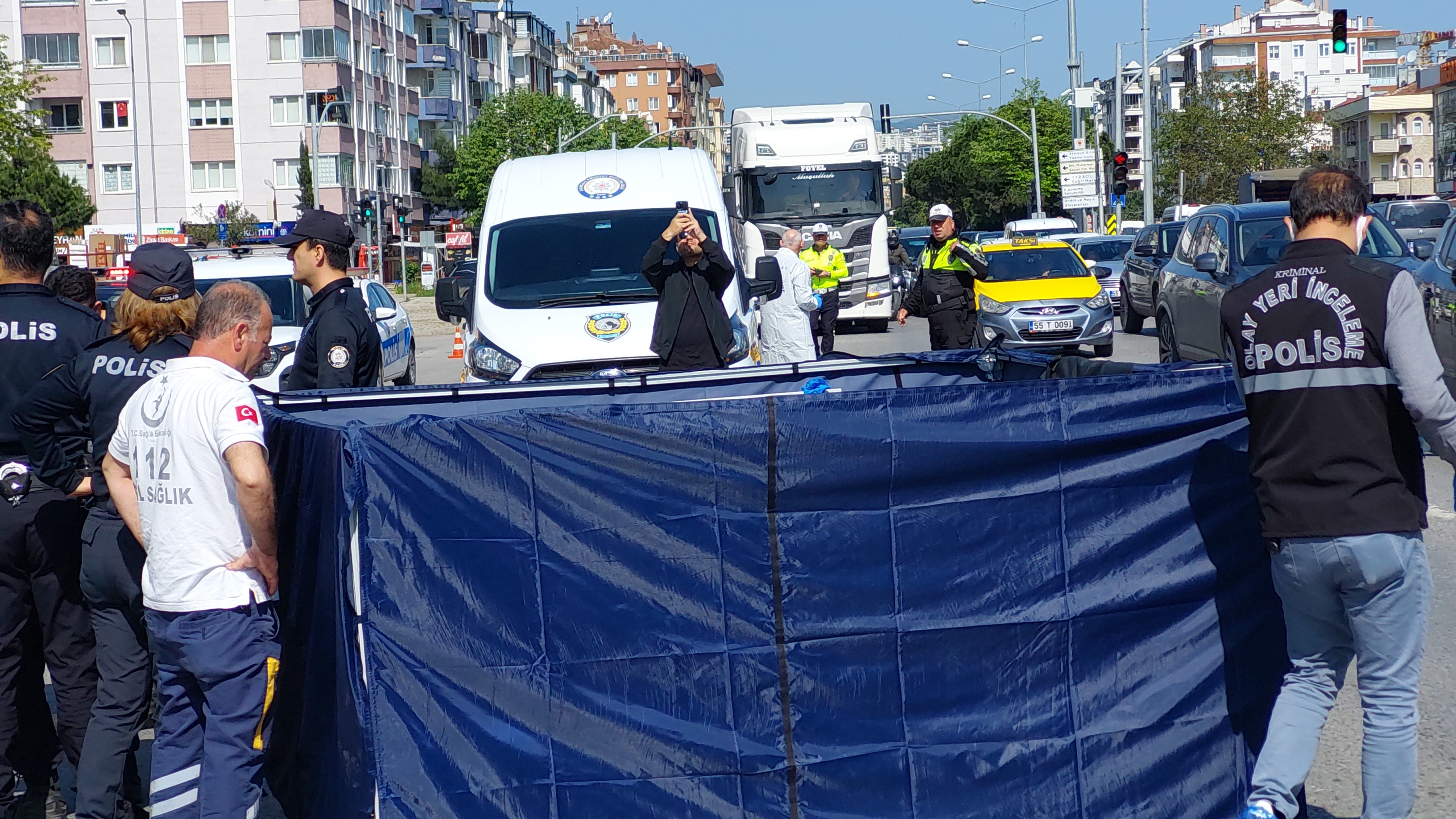Samsun’da Beton Mikseri Ile Çarpışan Motosiklet Sürücüsü Hayatını Kaybetti (2)