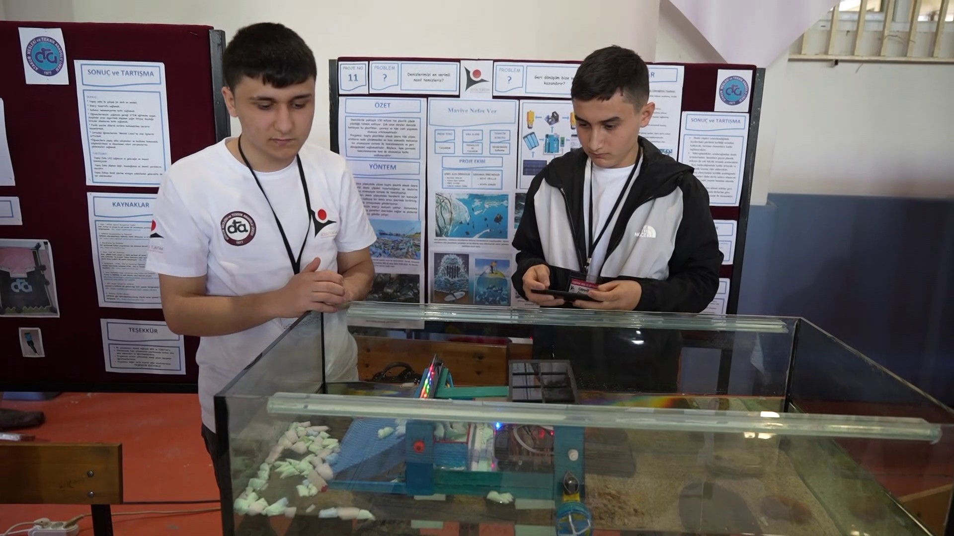 Samsun’da Lise Öğrencilerinden Denizde Müsilaj Ve Atık Toplayan Deniz Aracı (2)