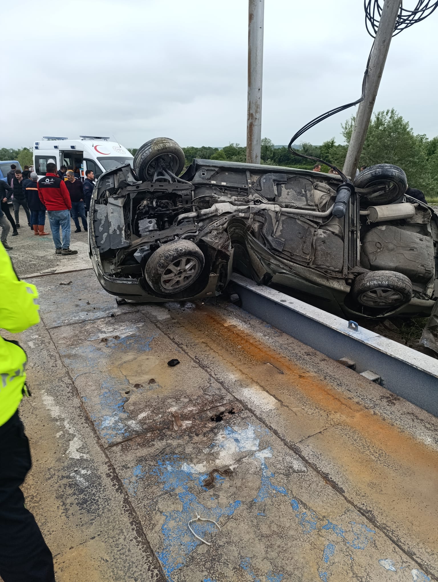 Sedde Yolunda Yine Trafik Kazası 3 Yaralı (1)