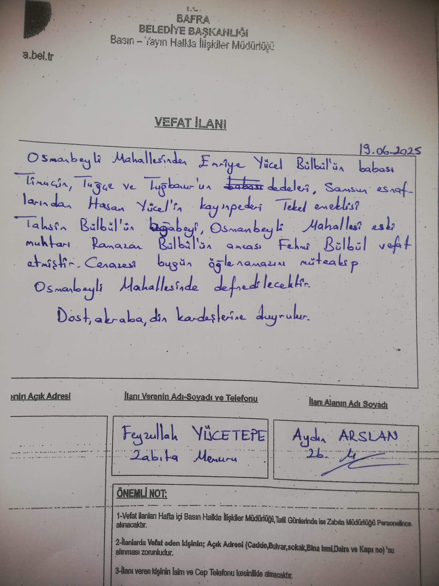 Bafra'da Vefat Edenler (1)-20