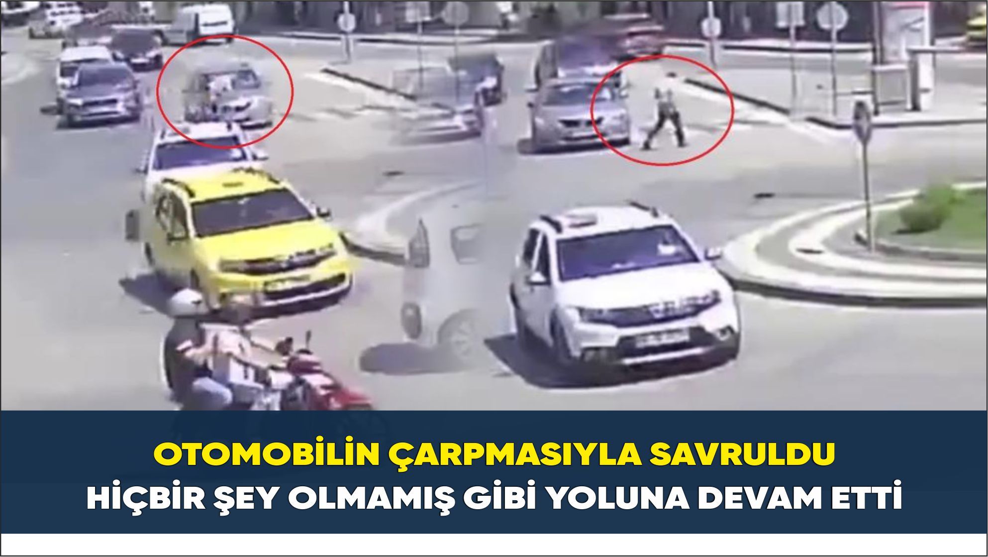 Görenleri hayrete düşüren kaza