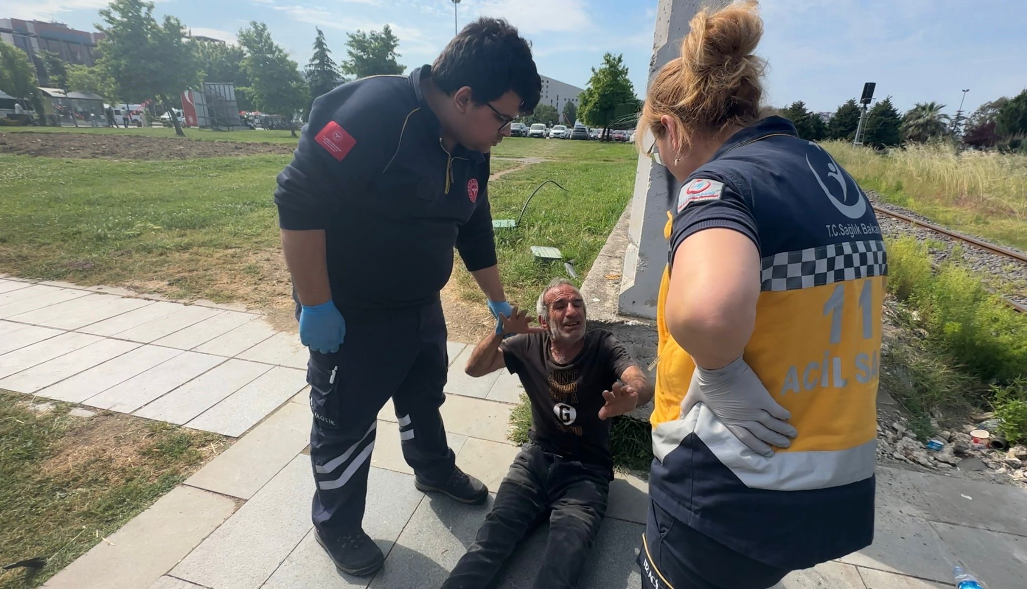 Samsun'da Darbedildiğini Iddia Eden Yaşlı Adam Hastaneye Kaldırıldı2