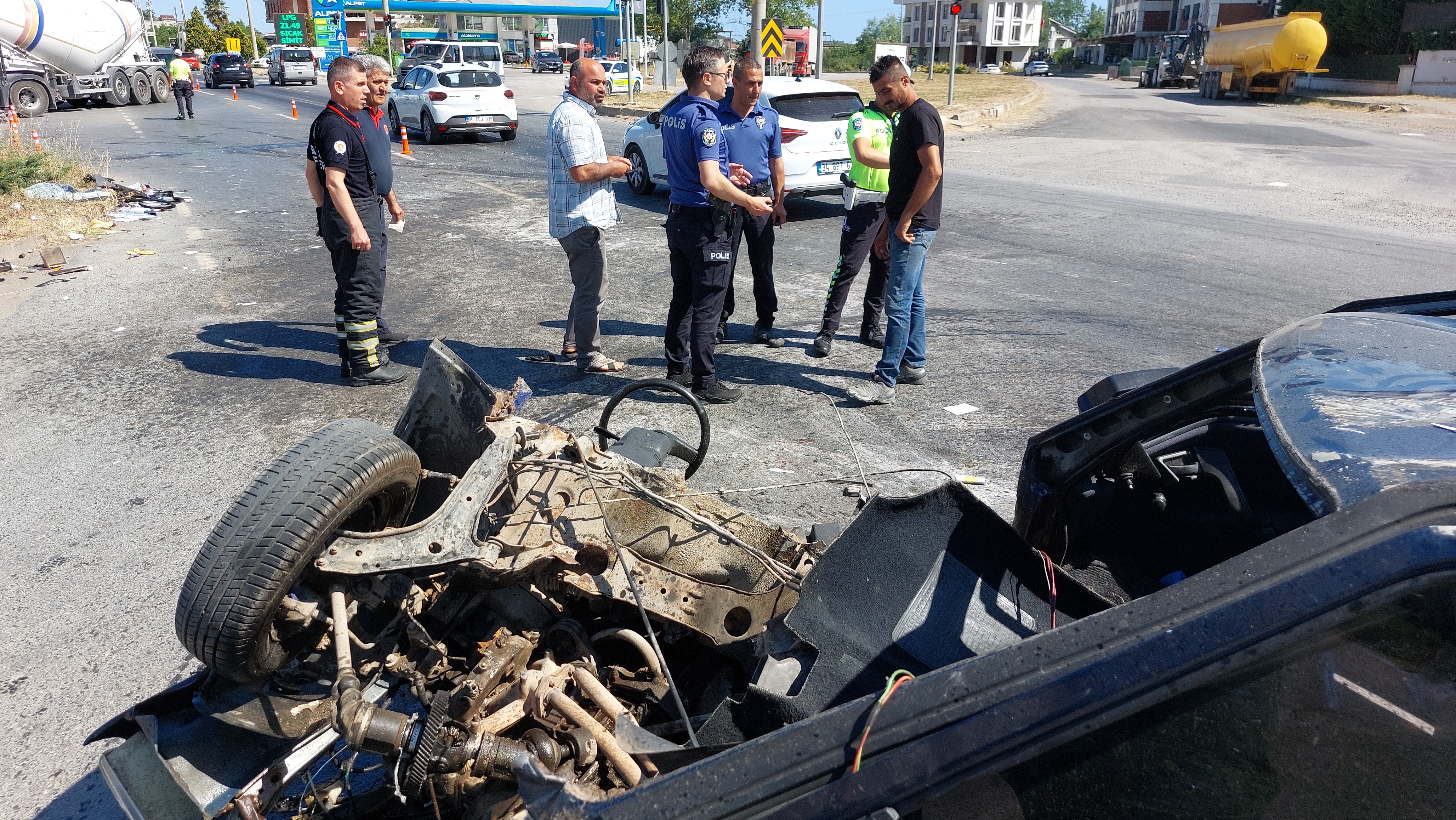 Samsun’da Zincirleme Kaza 3’Ü Ağır 4 Yaralı (8)