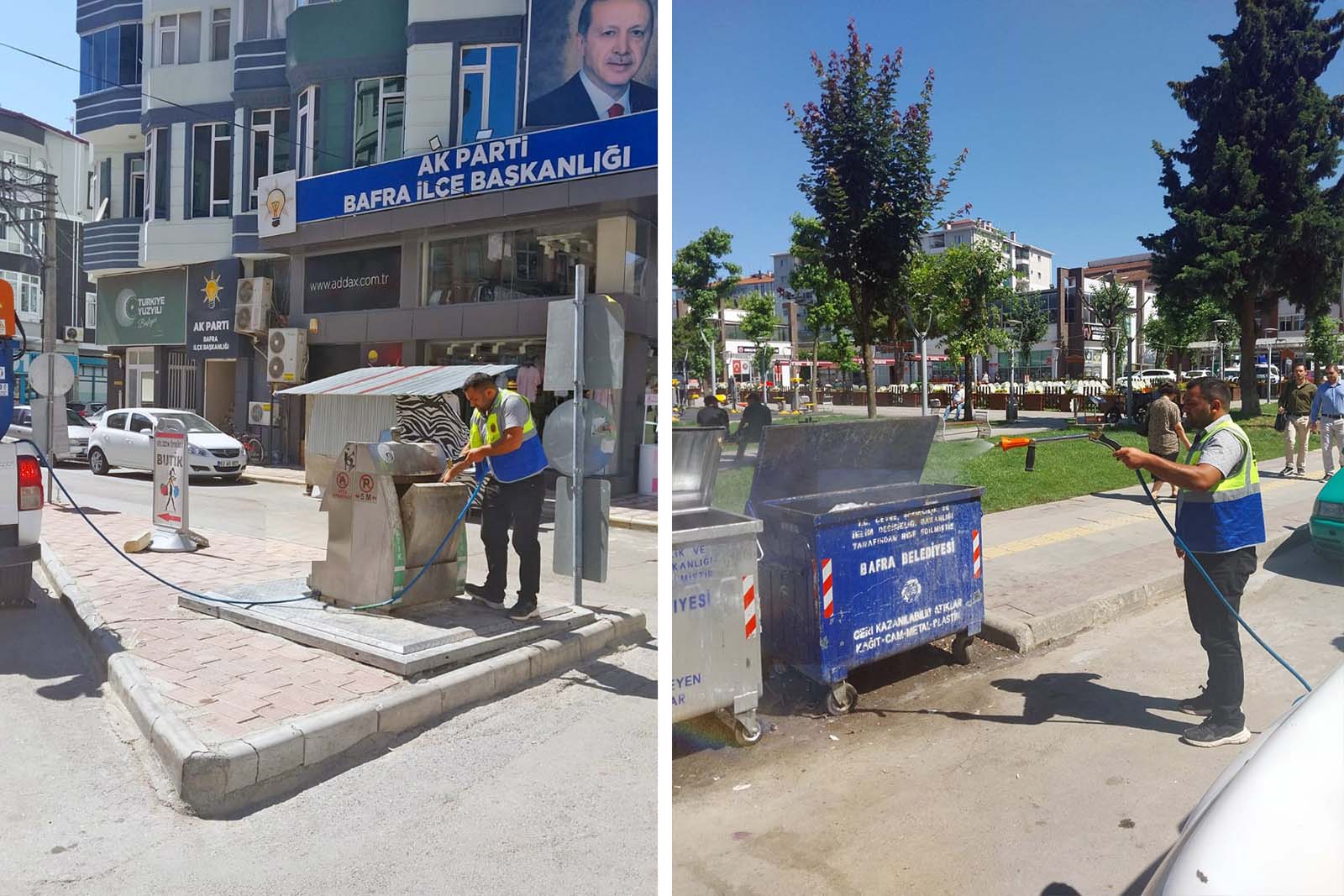 Bafra Belediyesi Ekipleri “Temiz Çevre” İçin Sahada (1)