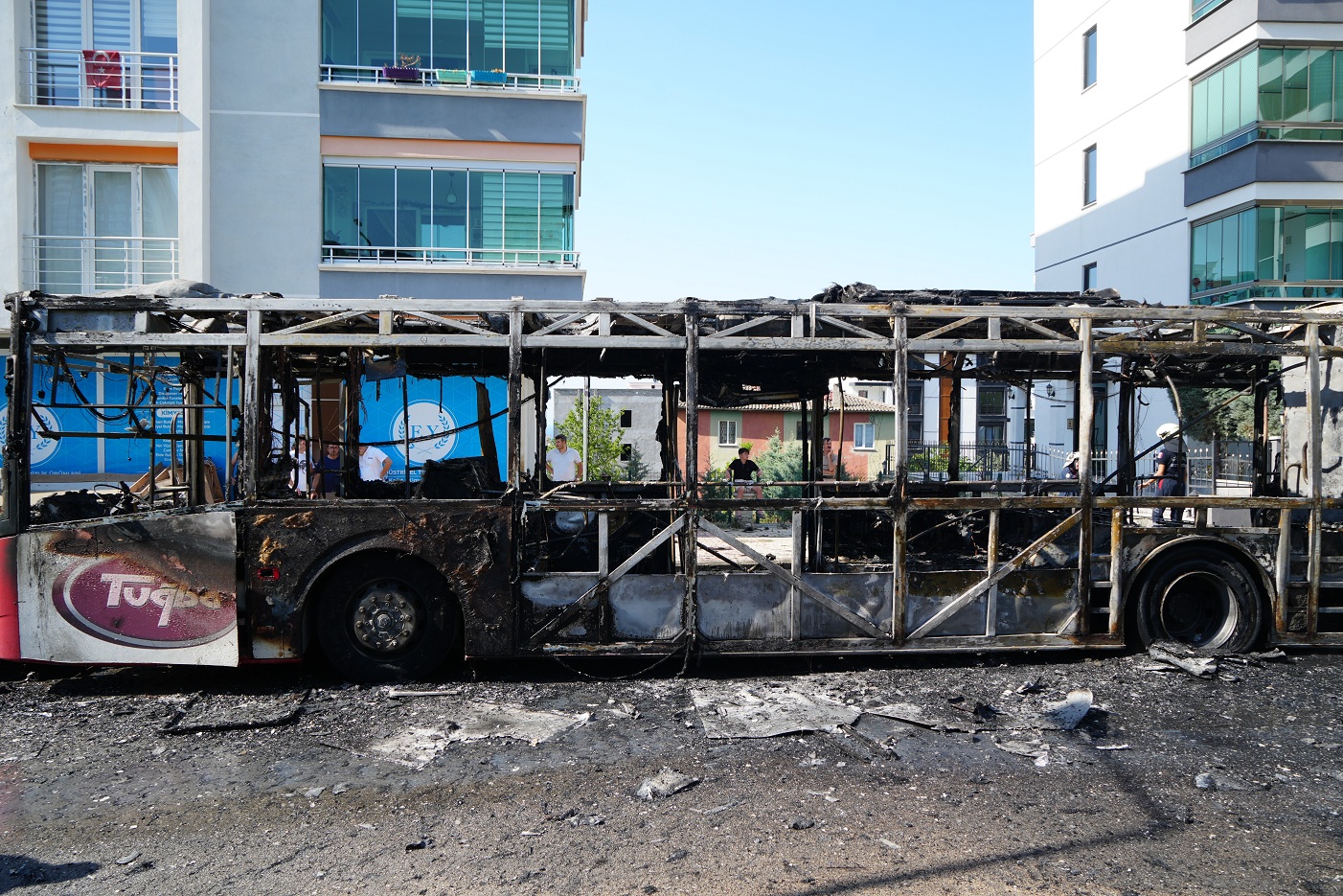 Samsun'da Belediye Otobüsü Alevlere Teslim Oldu (3)