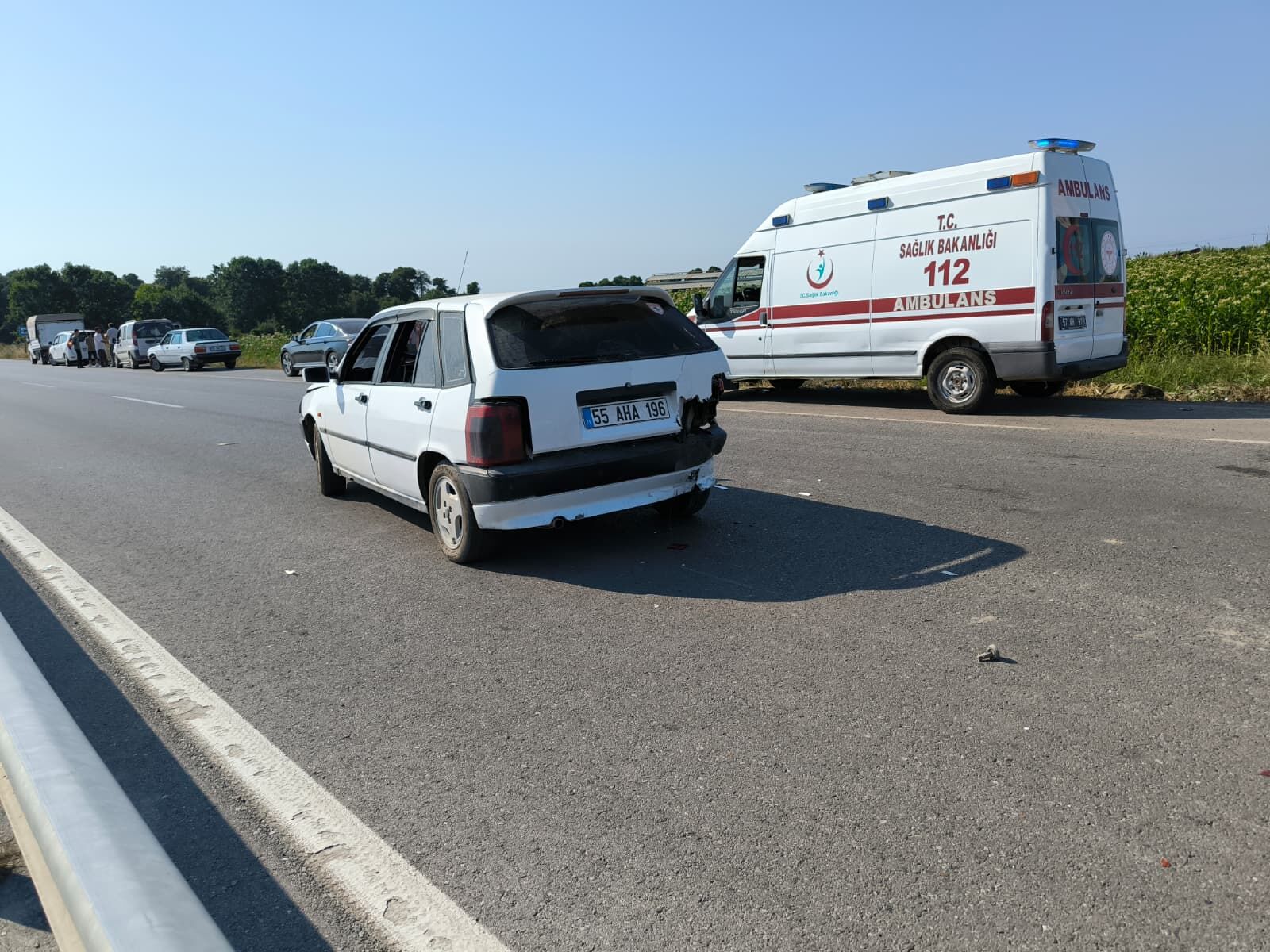 Alaçam Yolu Üzerinde Trafik Kazası (1)
