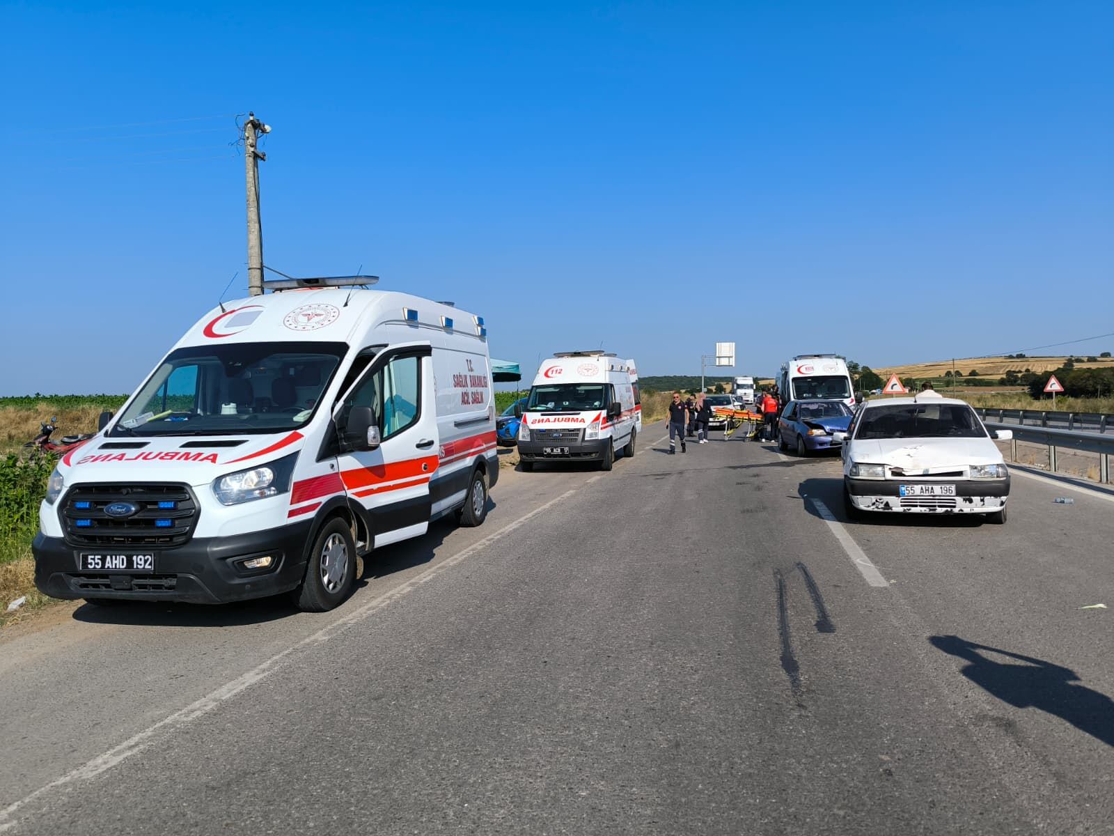Alaçam Yolu Üzerinde Trafik Kazası (4)