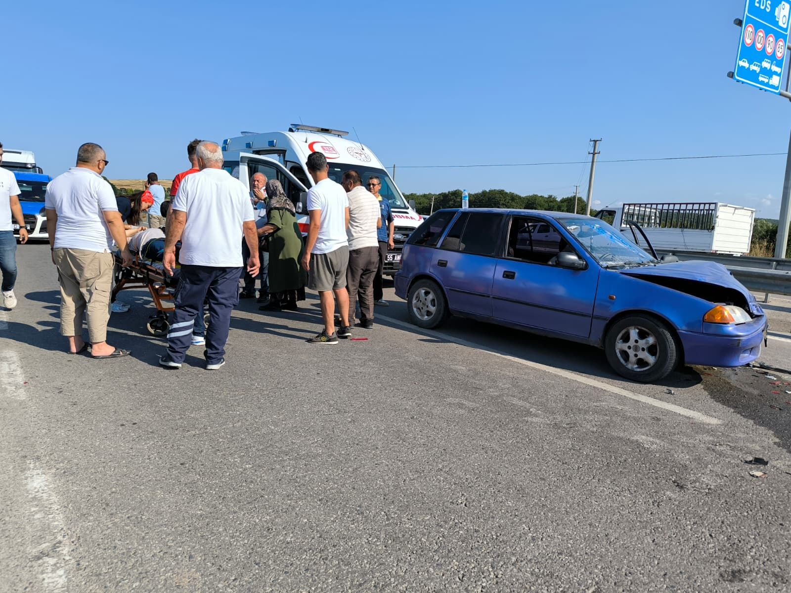 Alaçam Yolu Üzerinde Trafik Kazası (5)