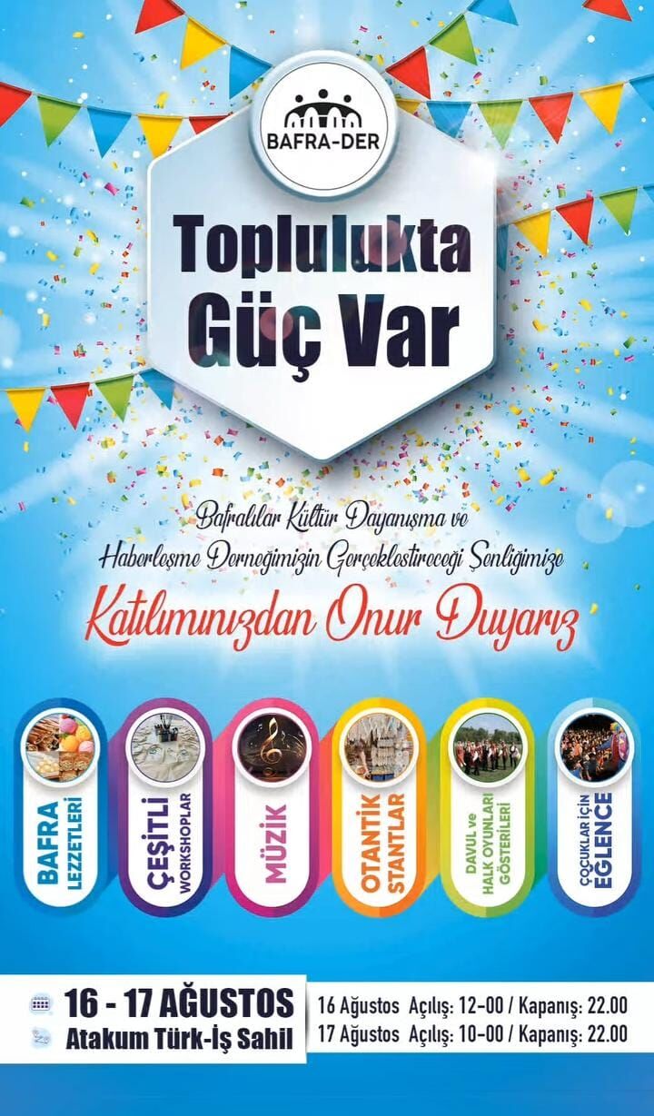Bafra Der’den “Toplulukta Güç Var” Festivali