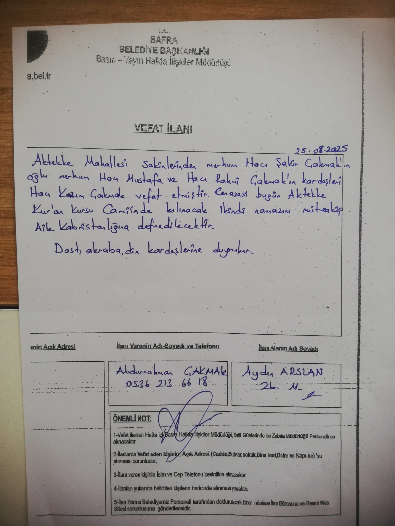 Bafra'da Vefat Edenler (2)-20