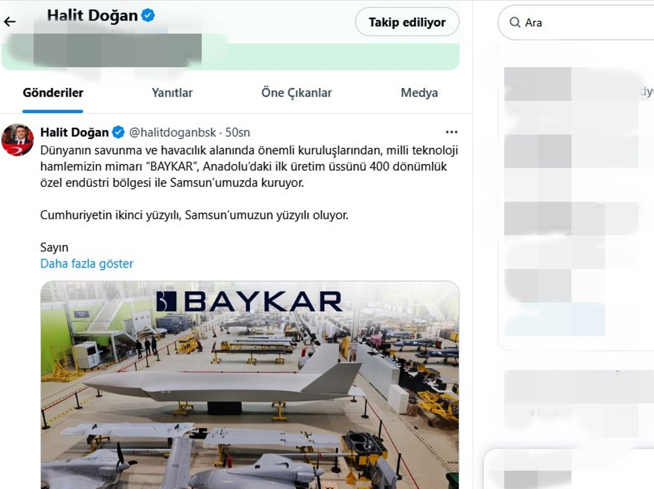 Baykar, Anadolu'daki Ilk Üretim Üssünü Samsun'a Kuruyor