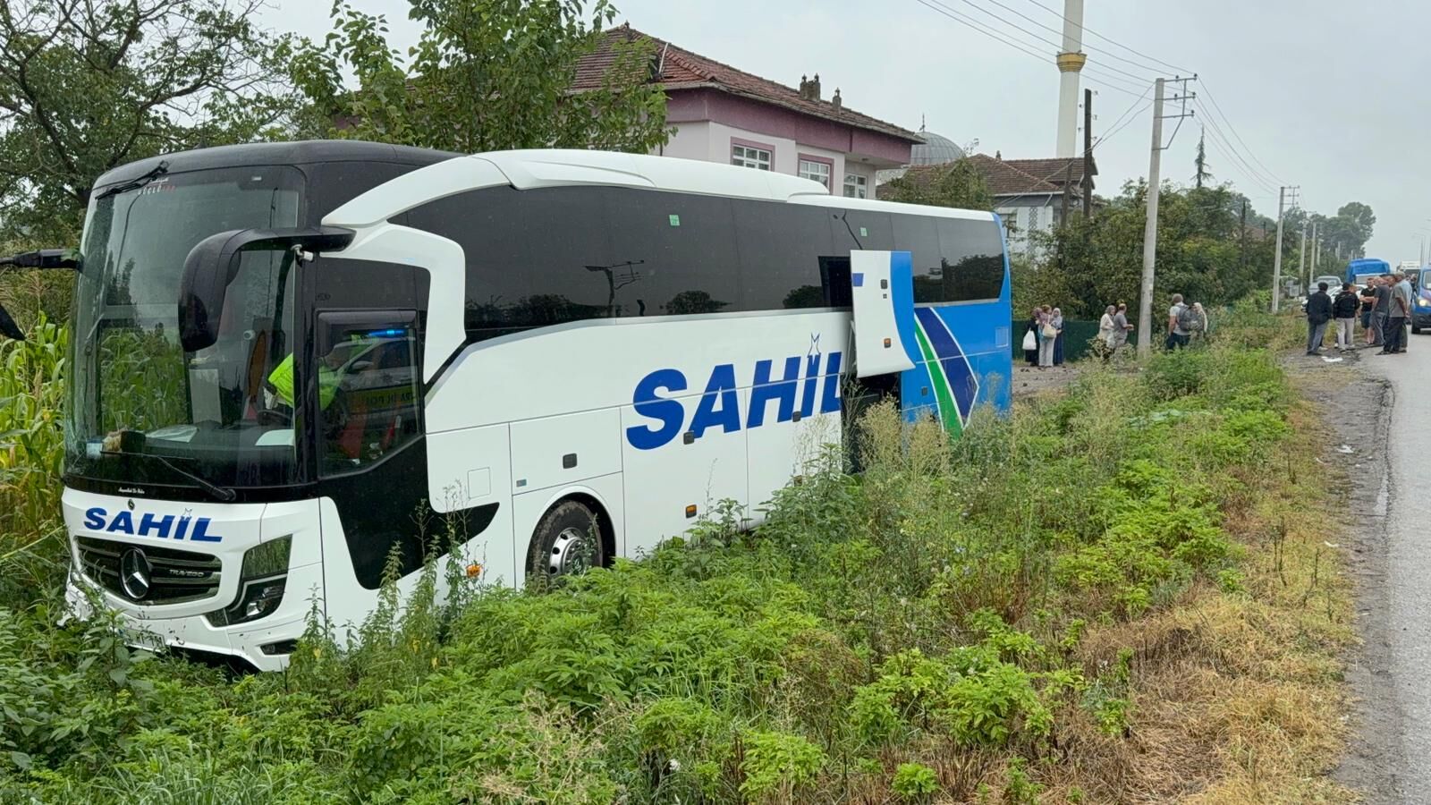 Samsun’da Yolcu Otobüsü Kaza Yaptı (2)