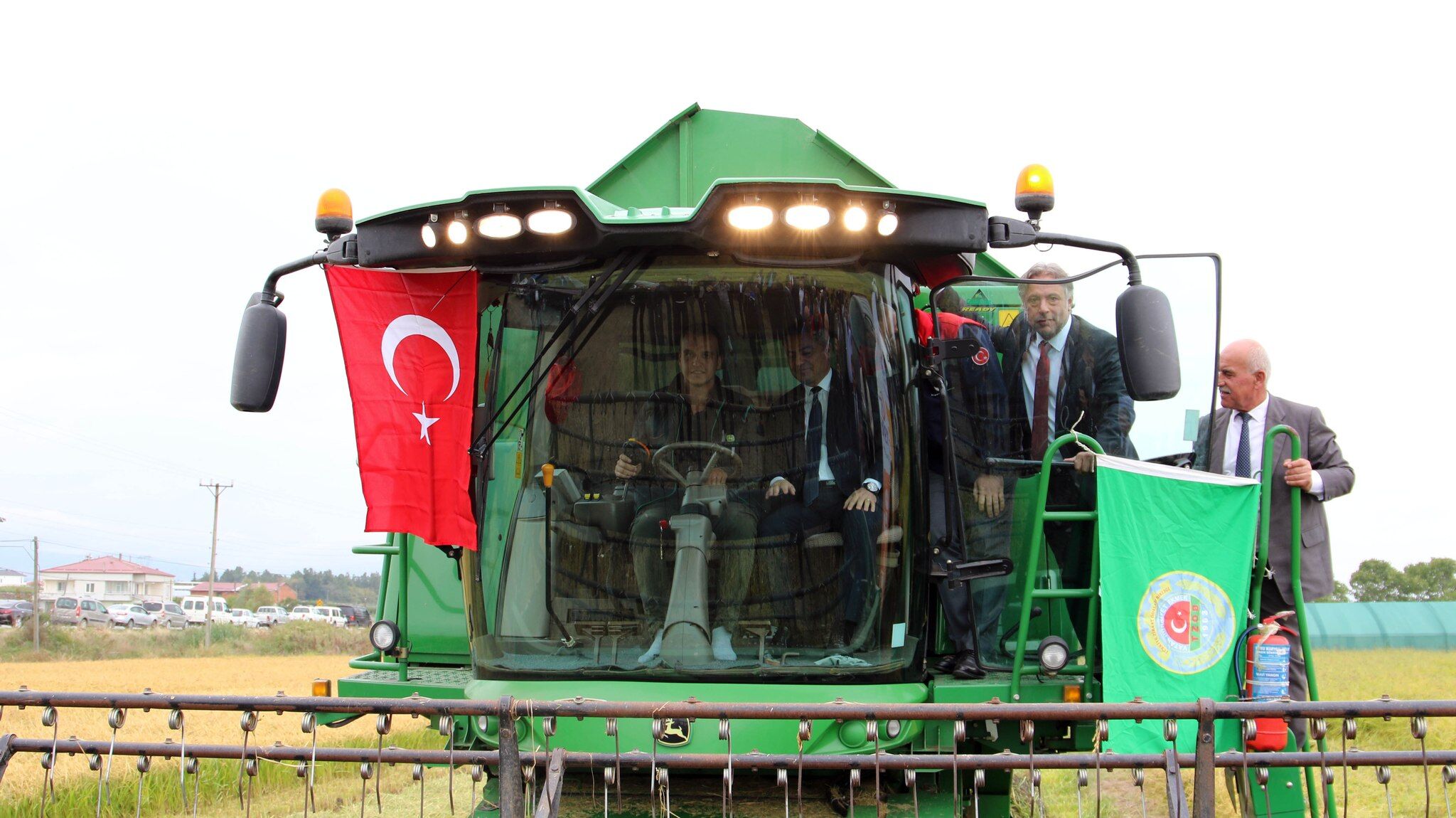 Bafra Ovası'nda Çeltik Hasadı Başladı (2)