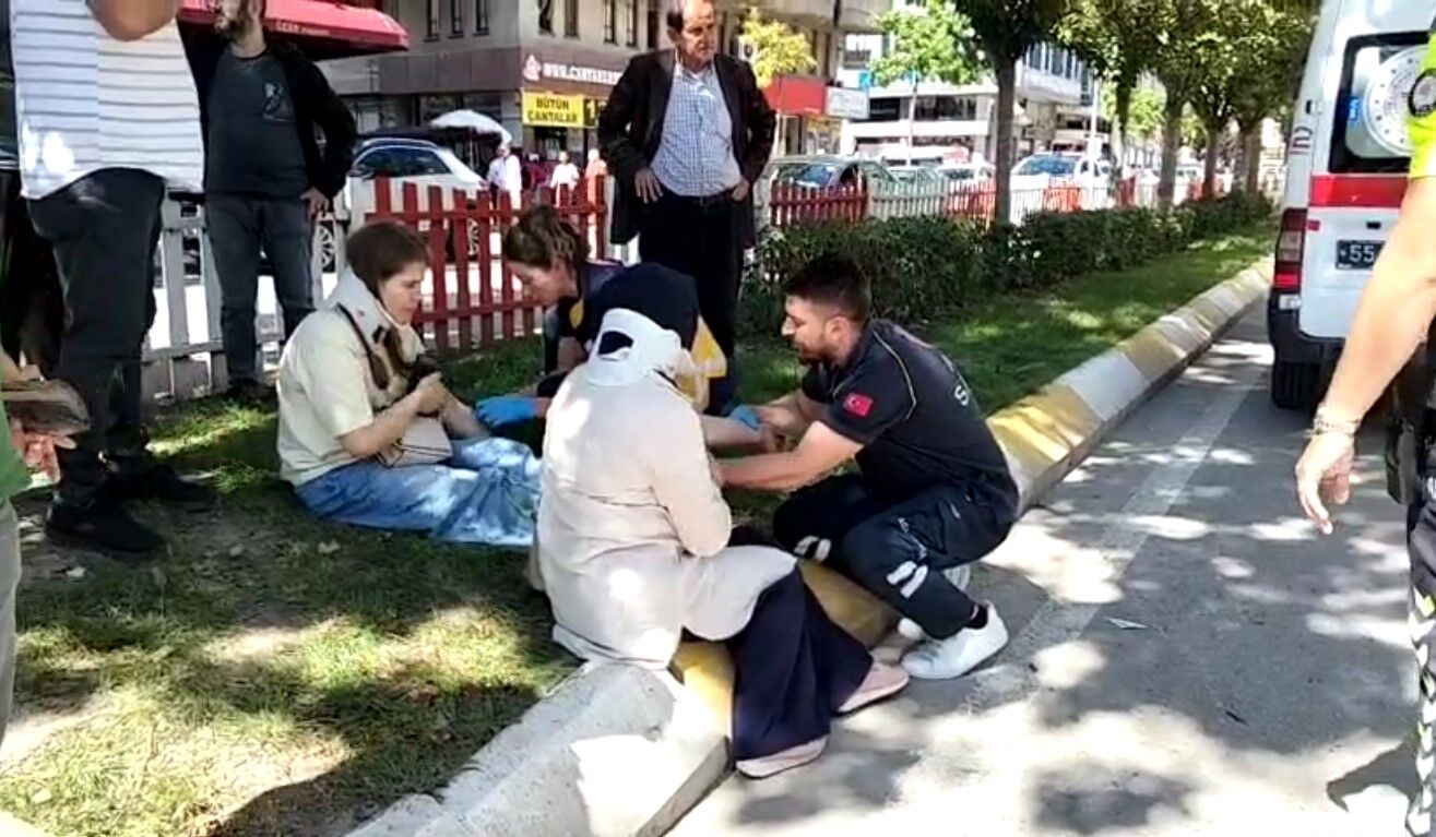 Bafra’da Yaya Geçidinde Kaza