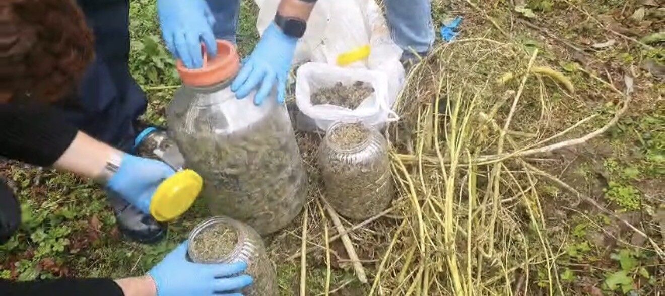Fındık Bahçesindeki Bidonlardan Uyuşturucu Çıktı1