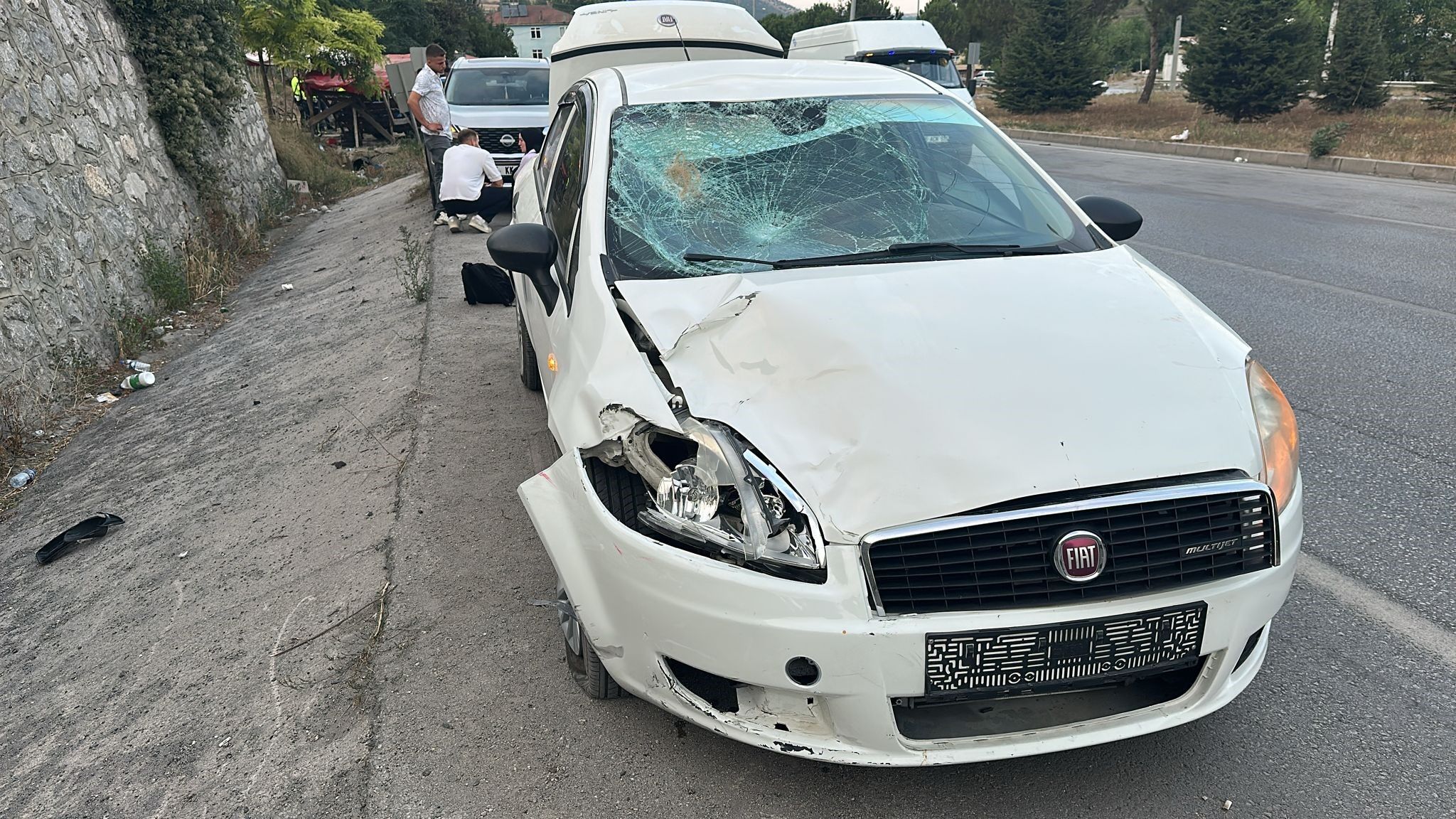 Samsun’da Otomobil Ile Motorlu Bisiklet Çarpıştı 1 Ölü, 1 Yaralı (1)