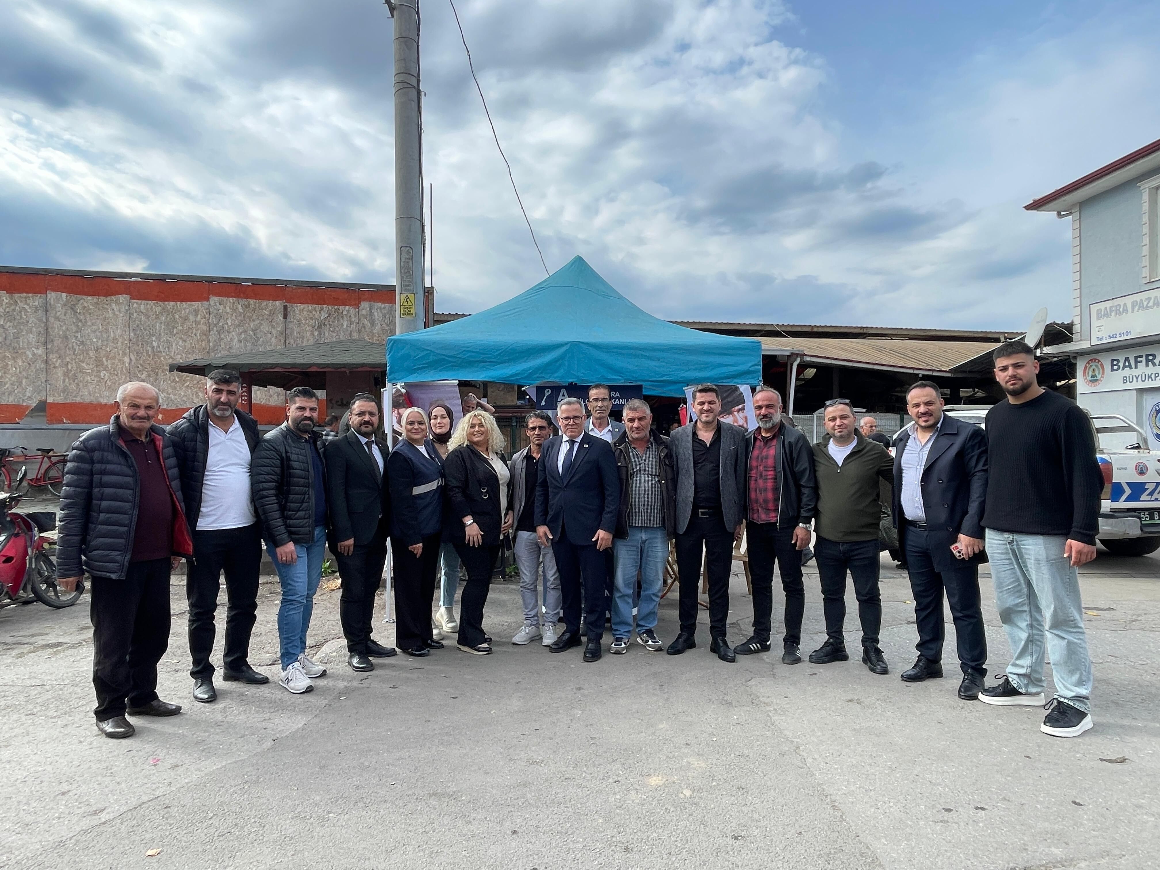 Anahtar Parti Bafra Teşkilatı Sahada Halkla Buluşmaya Devam Ediyor (7)