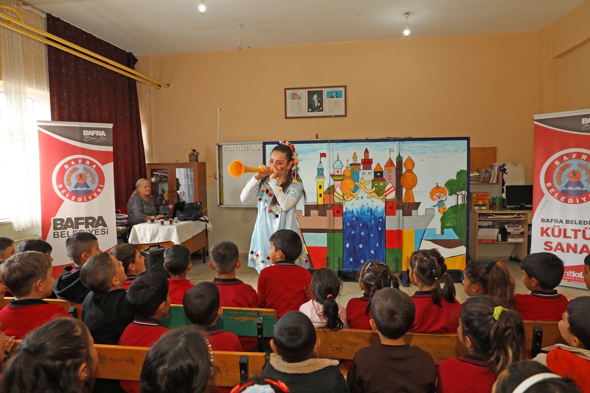 Bafra Belediyesi ''Çocuk Tiyatrosunu'' Öğrencilerin Ayağına Götürüldü (3)