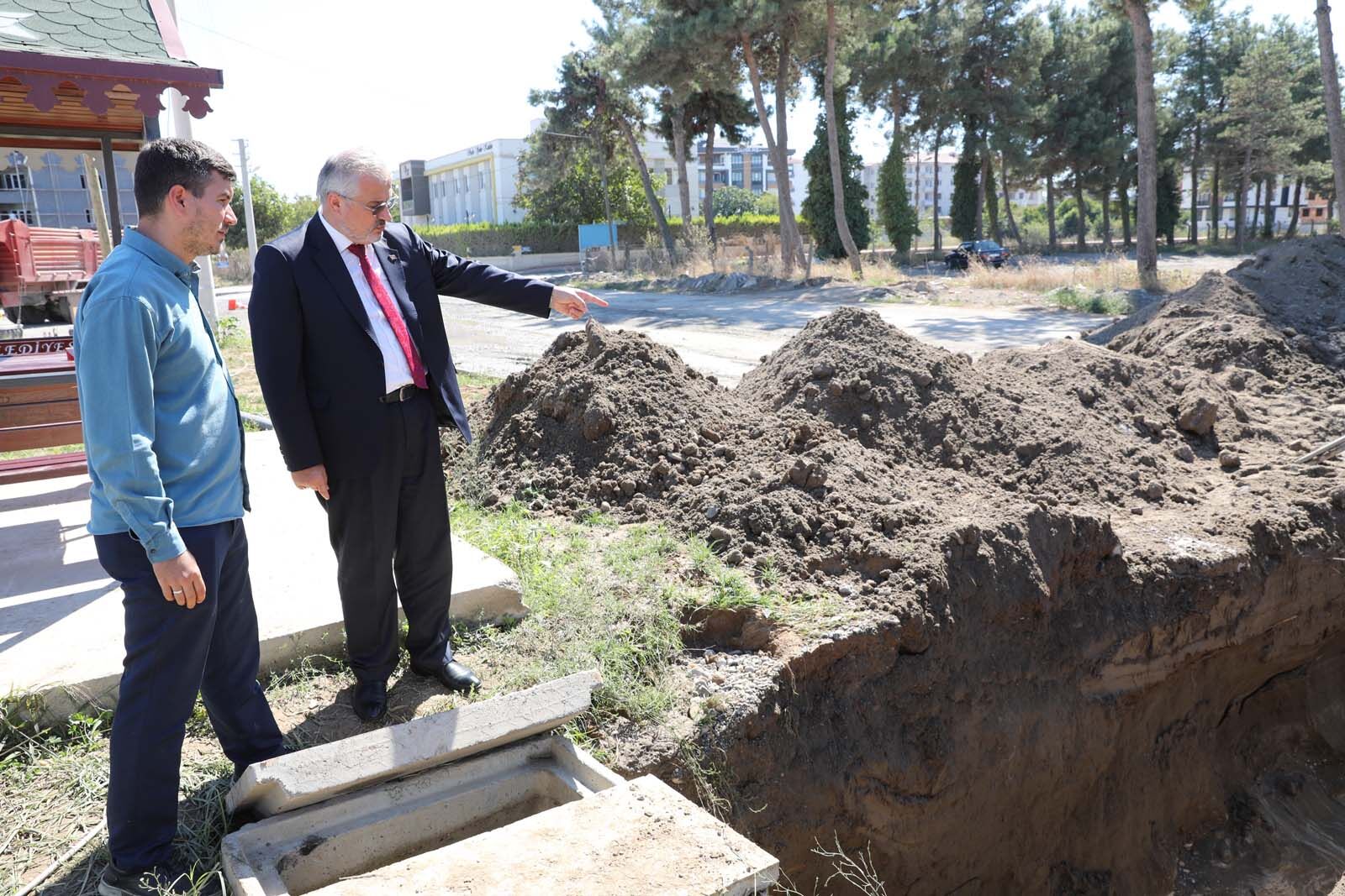 Bafra Millet Camii İnşaatında Hummalı Çalışma (1)