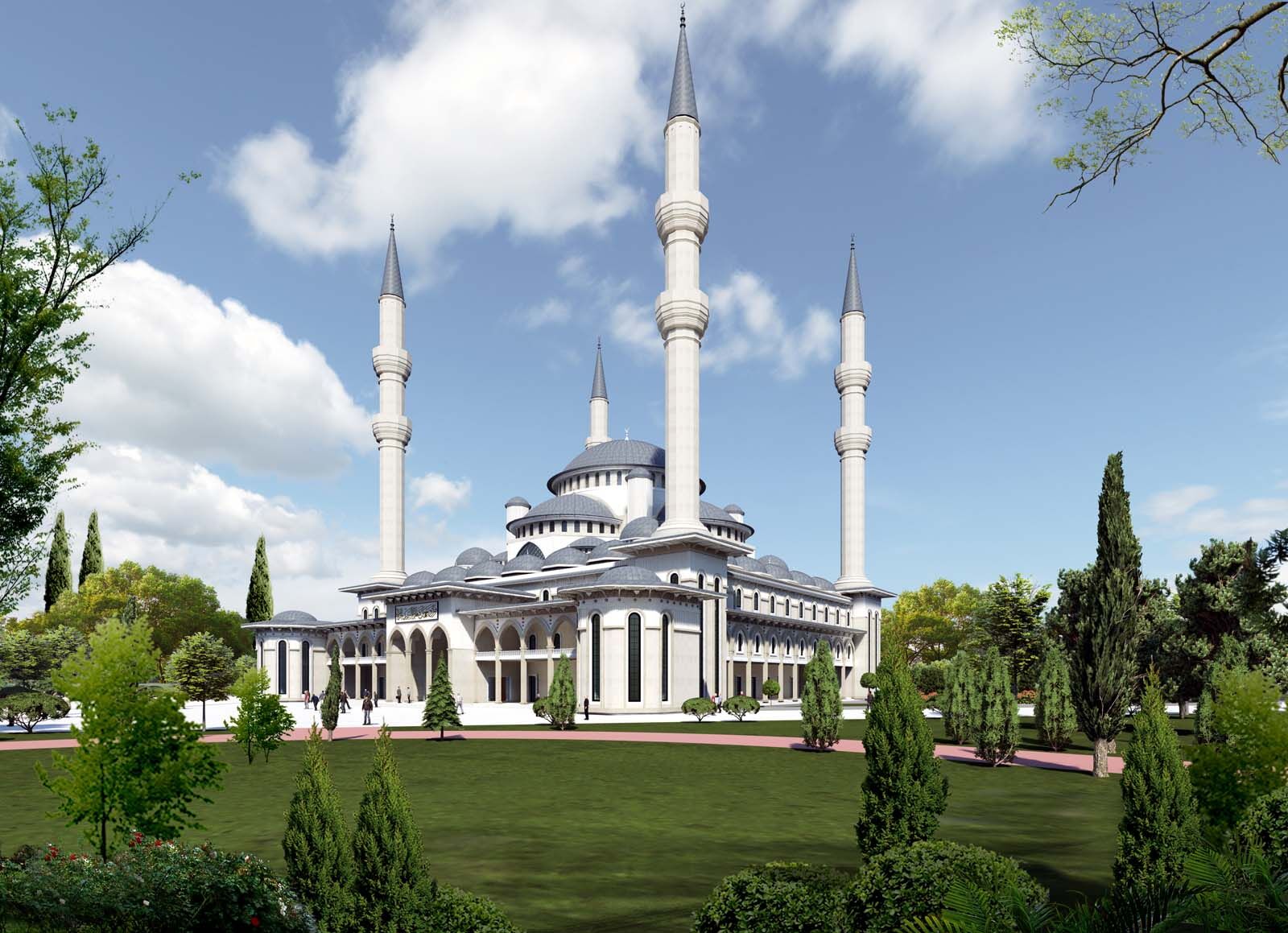 Bafra Millet Camii İnşaatında Hummalı Çalışma (3)