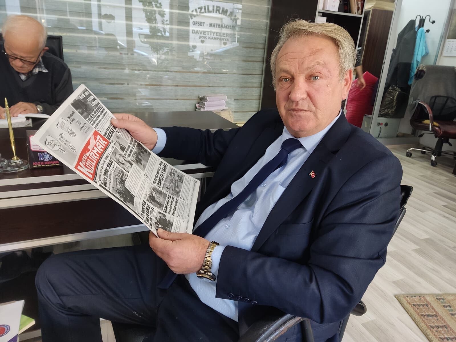 Yeniden Refah Bafra İlçe Başkanlarından; Gazetemize Nezaket Ziyareti (1)