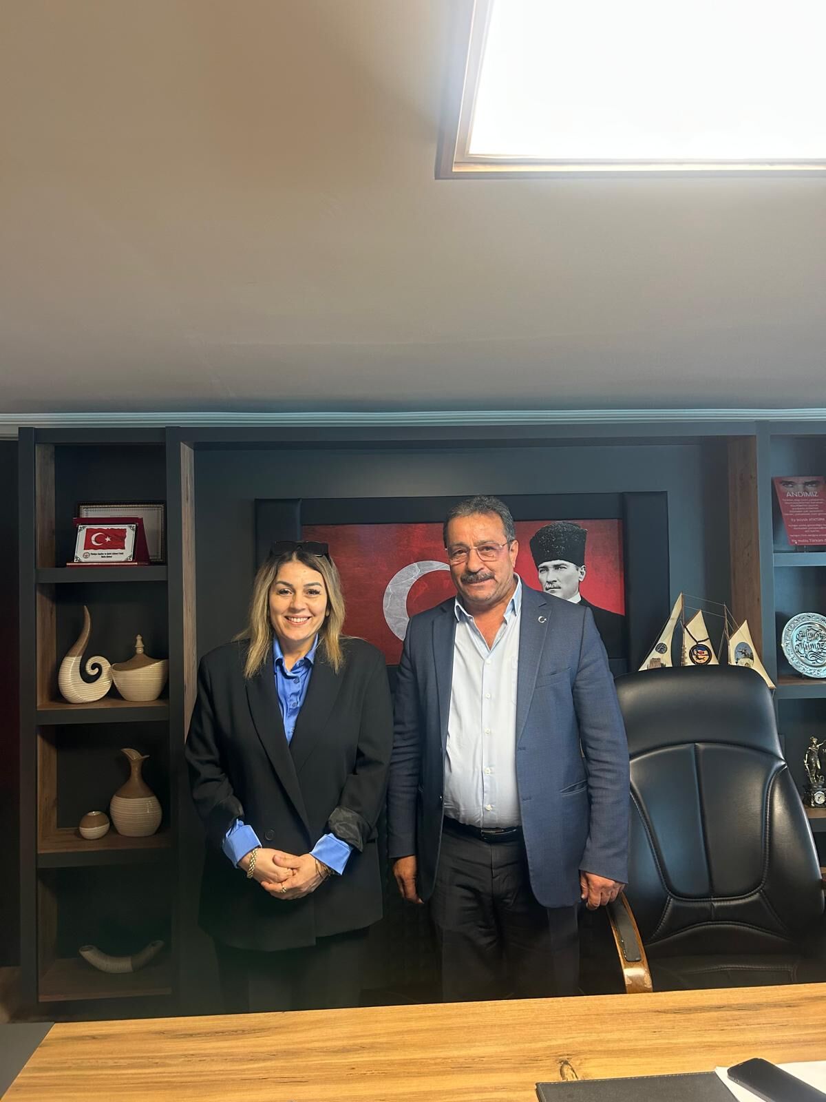Bafra Şoförler Odası Başkan Adayı Nurdan Aşcı; Başkan Yılmaz’ı Ziyaret Etti (2)
