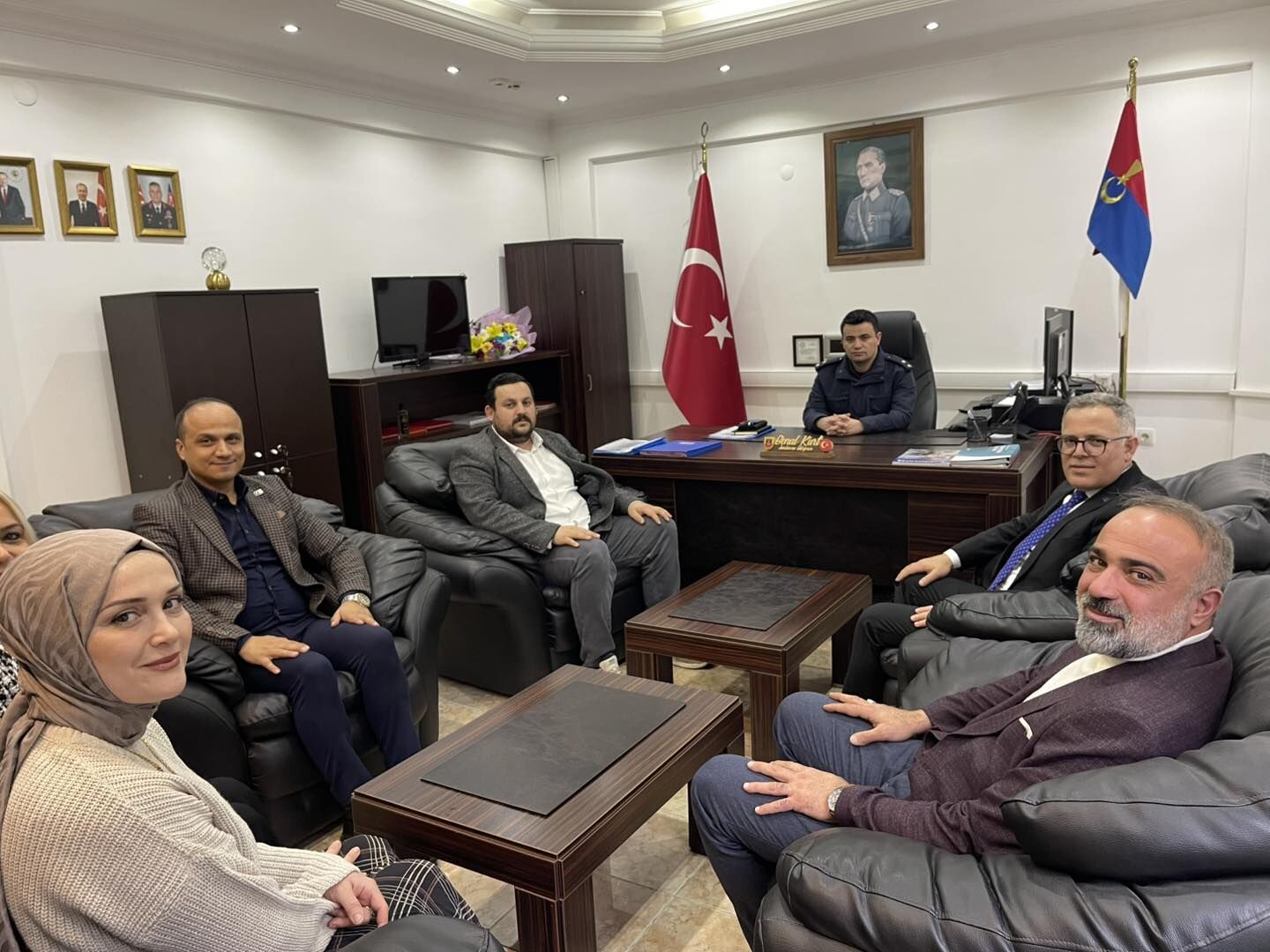 Anahtar Parti Bafra İlçe Başkanlığından; Bafra Jandarma Komutanlığına Ziyaret1