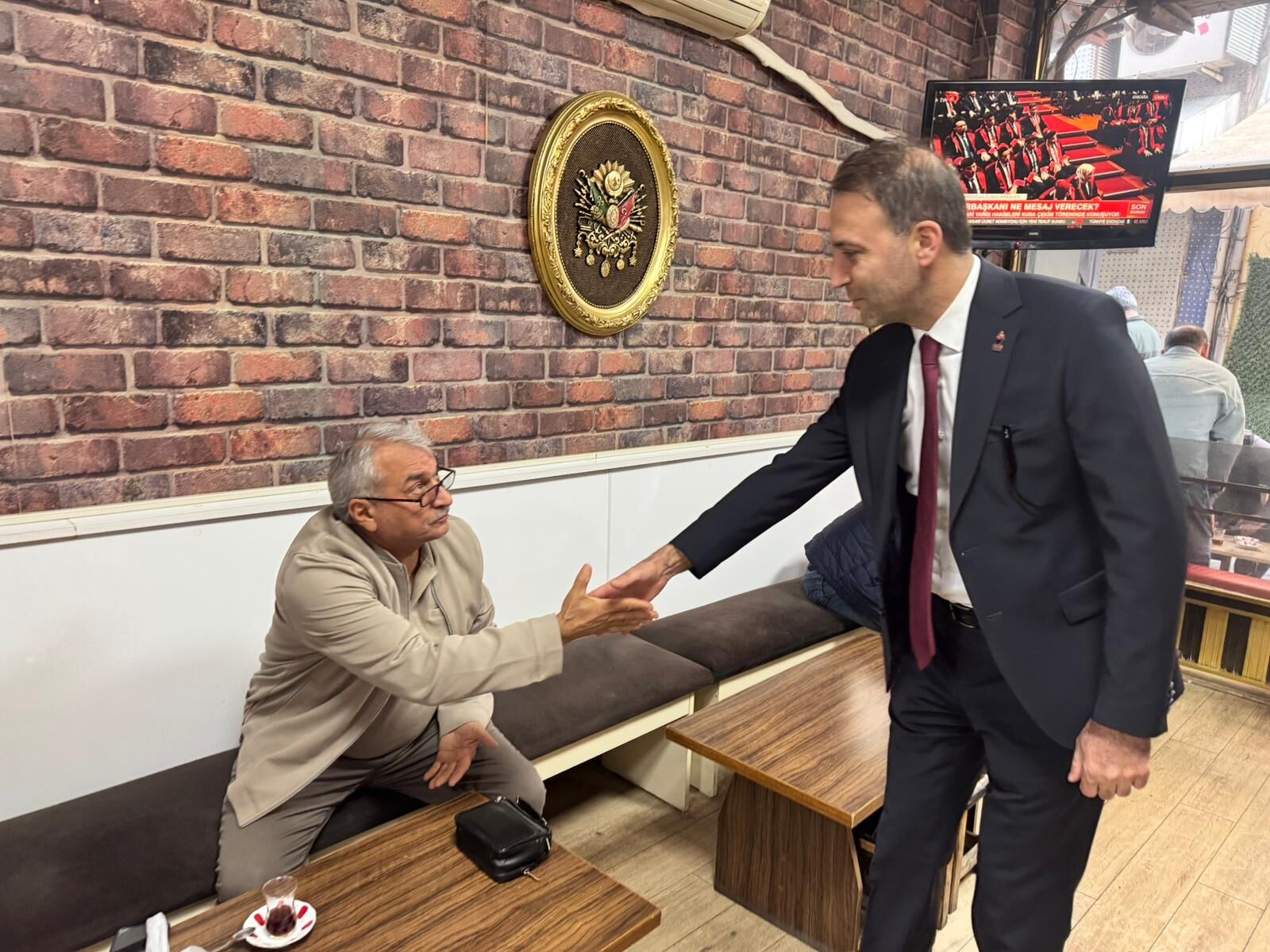 Zafer Partisi Heyeti Bafra Esnafını Dinledi (13)