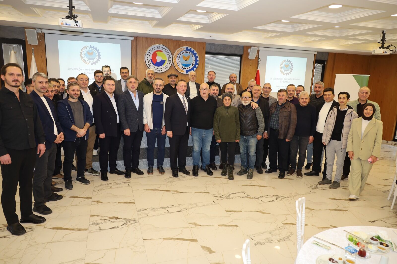 Bafra Tso, 10 Ocak Gazeteciler Günü’nde Basın Mesupları Ile Bir Araya Geldi (1)