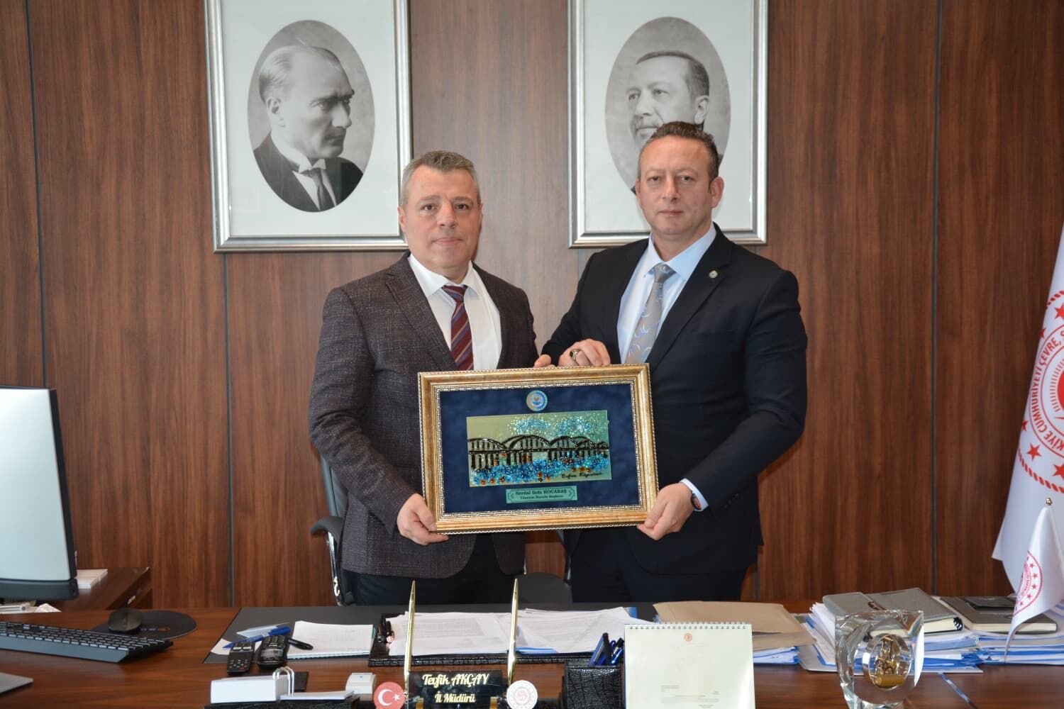 Bafra Tso’dan Çevre, Şehircilik Ve İklim Değişikliği İl Müdürü Tevfik Akçay’a Ziyaret (1)-1