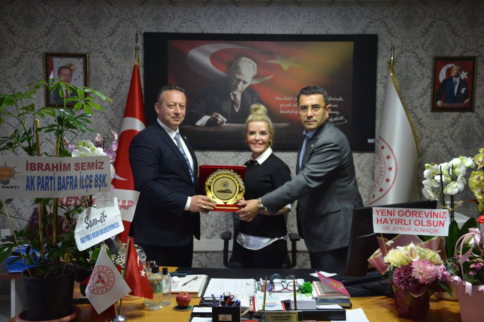 Başkan Kocabaş'tan İlçe Sağlık Müdürü Hamiyet Çaylı’ya Hayırlı Olsun Ziyareti (2)