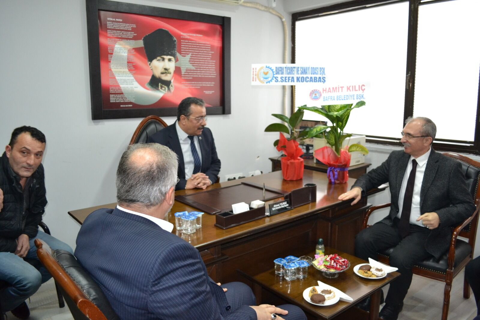 Ak Parti Heyetinden Bafra Kahveciler Odası’na Hayırlı Olsun Ziyareti (4)