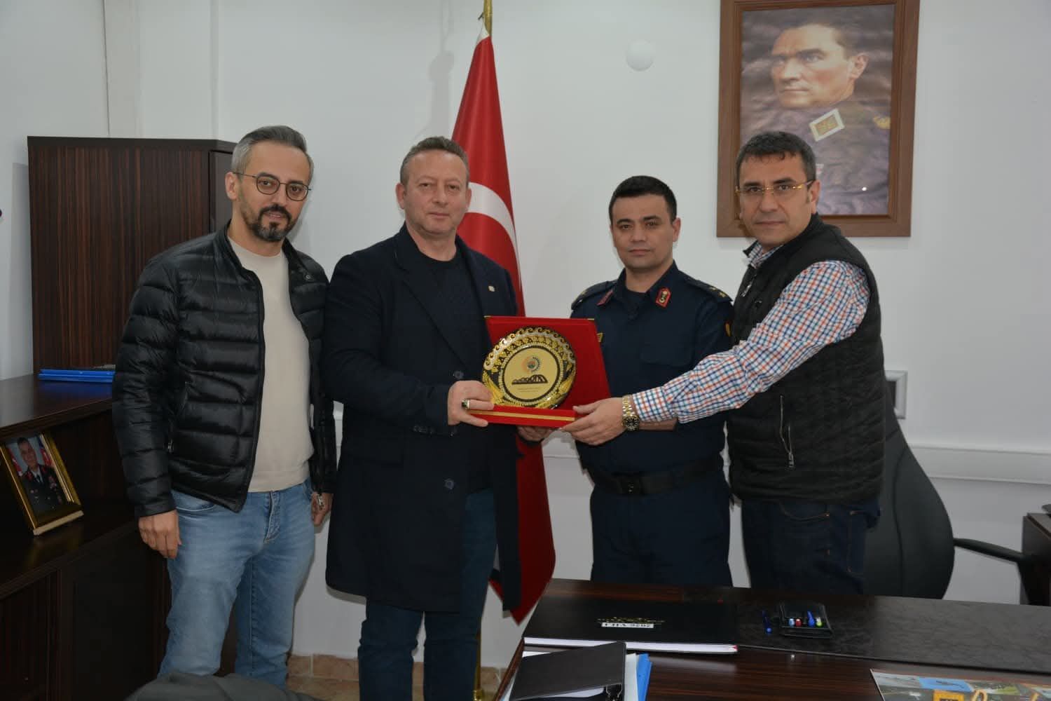 Bafra Tso Yönetiminden İlçe Jandarma Komutanlığı’na Ziyaret (1)