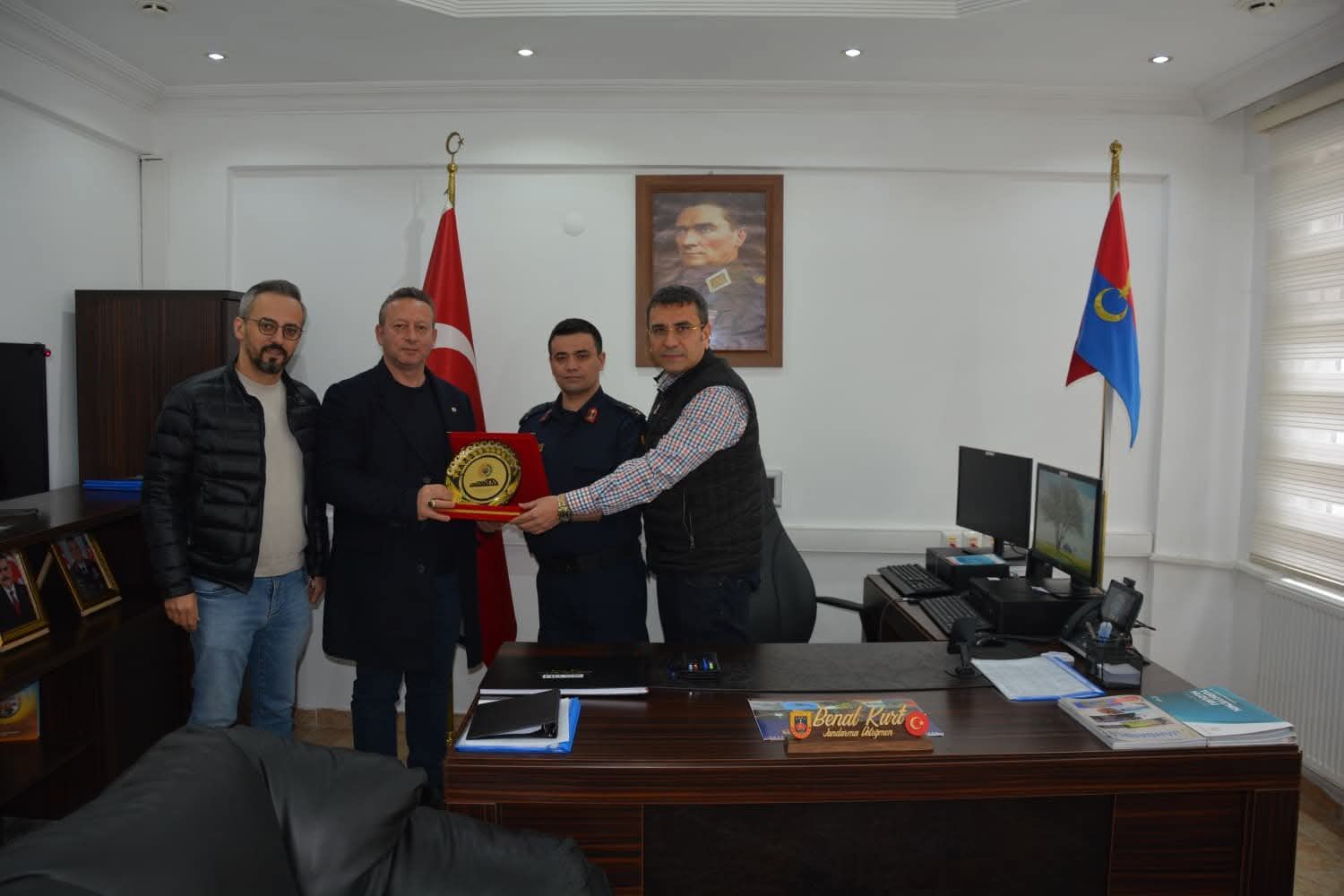 Bafra Tso Yönetiminden İlçe Jandarma Komutanlığı’na Ziyaret (2)