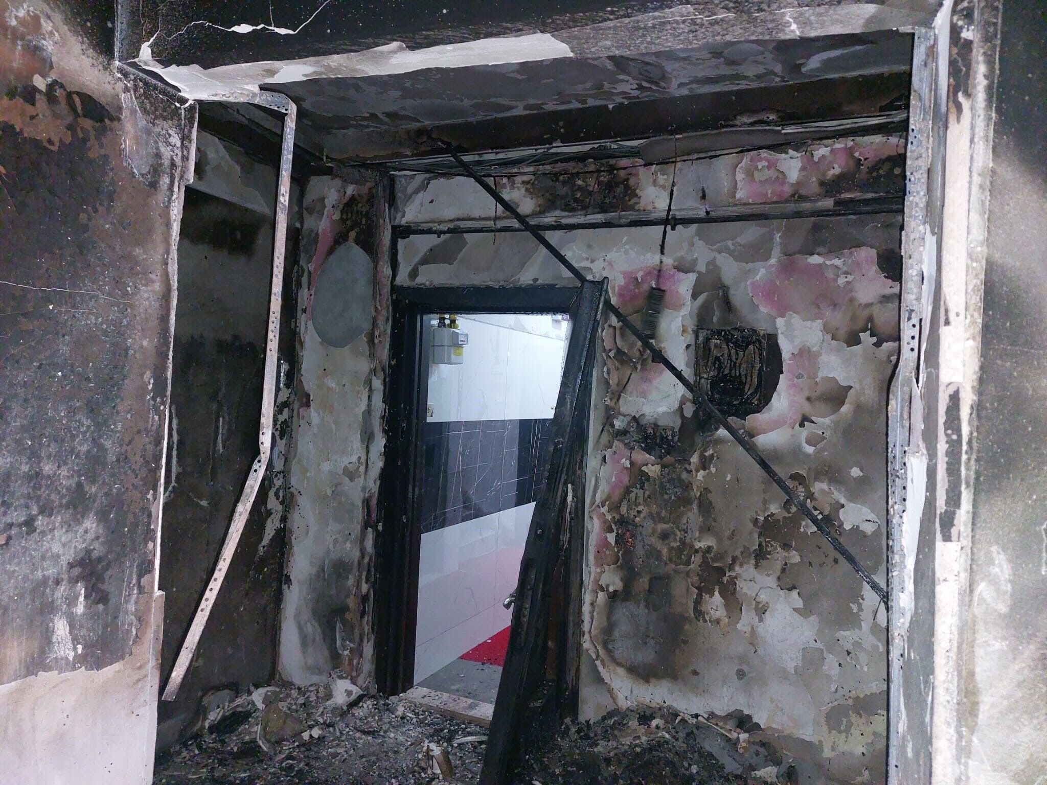 Samsun'da Apartman Dairesi Küle Döndü (2)