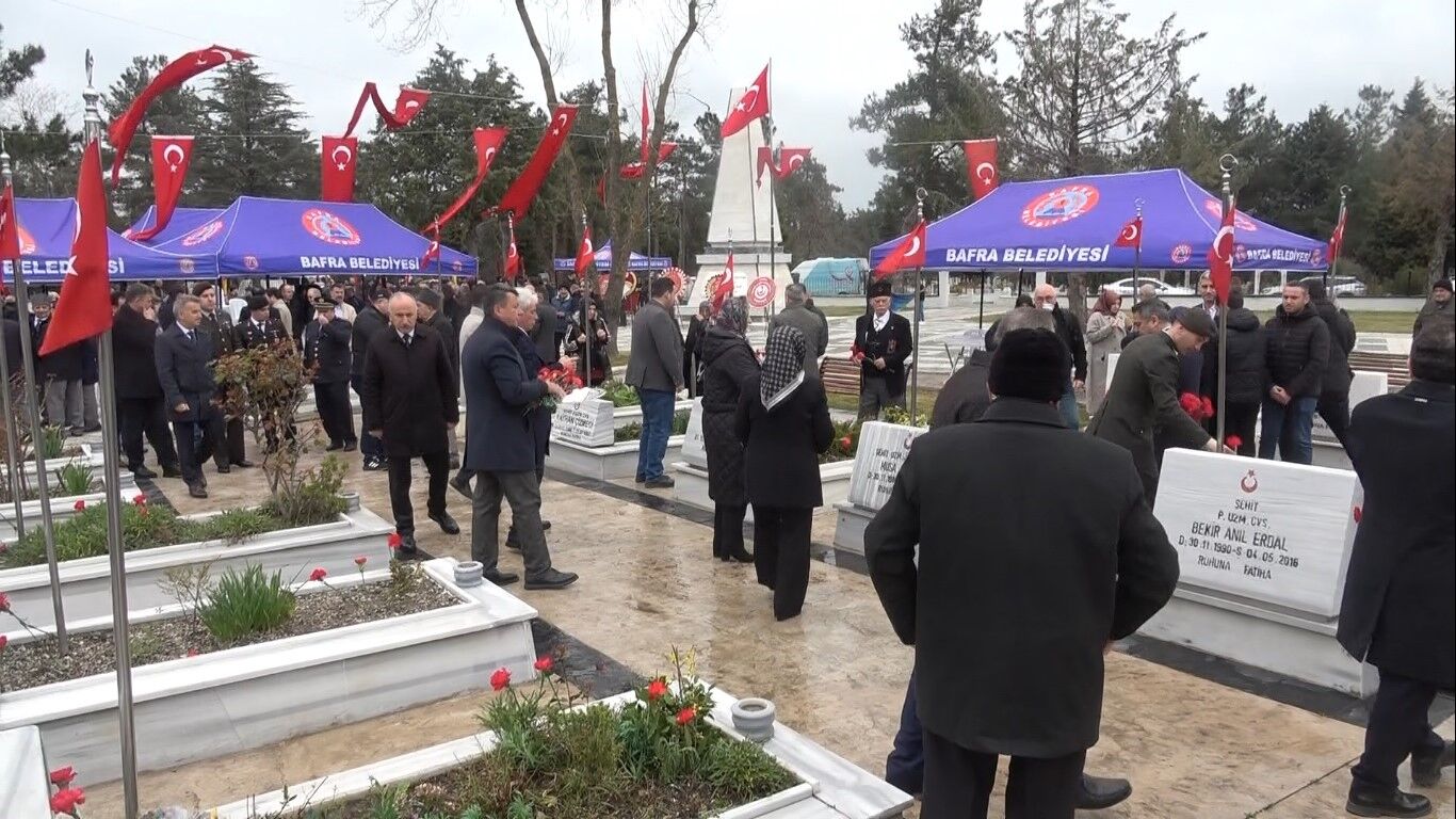 Şehitler Bafra'da Dualarla Anıldı (1)